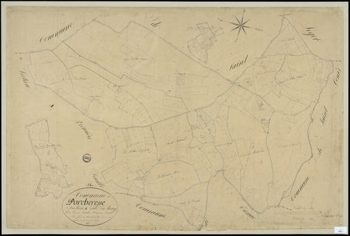 Blanzac-Porcheresse - 3 P 46B/3 - Section A dite du Bourg. Feuille 2.  | 1837