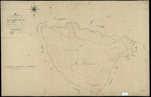 Boisbreteau - 3 P 48/6 - Section B dite de chez Robert. Feuille 1.  | 1837