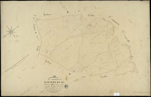 Boisbreteau - 3 P 48/7 - Section B dite de chez Robert. Feuille 2.  | 1837