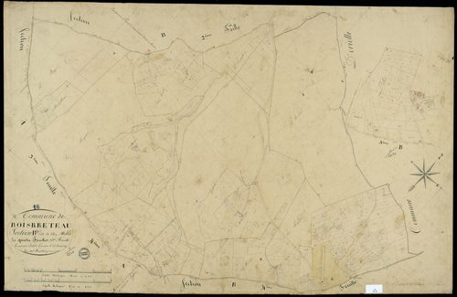 Boisbreteau - 3 P 48/8 - Section B dite de chez Robert. Feuille 3.  | 1837
