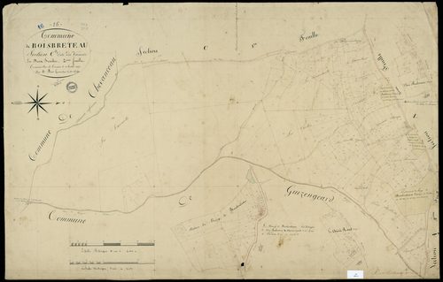 Boisbreteau - 3 P 48/11 - Section C dite des Vacants. Feuille 2.  | 1837