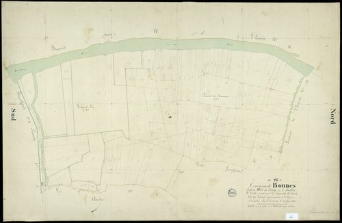Bonnes - 3 P 49/6 - Section A dite du Bourg. Feuille 4.  | 1838