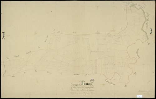 Bonnes - 3 P 49/15 - Section B dite de Tramonzac. Feuille 6.  | 1838