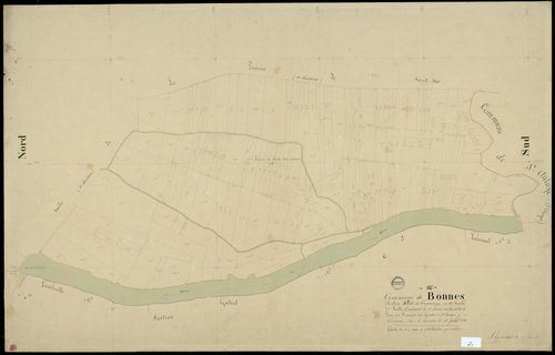 Bonnes - 3 P 49/16 - Section B dite de Tramonzac. Feuille 7.  | 1838