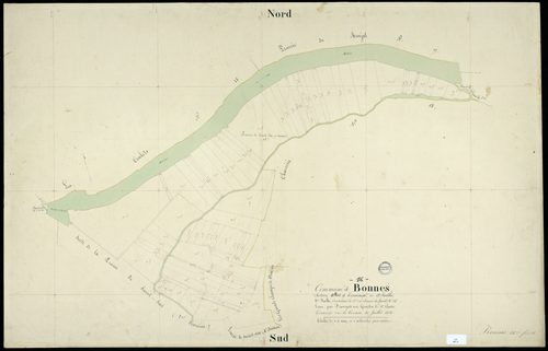 Bonnes - 3 P 49/17 - Section B dite de Tramonzac. Feuille 8.  | 1838