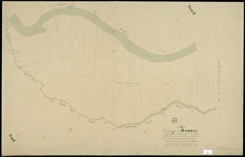 Bonnes - 3 P 49/18 - Section B dite de Tramonzac. Feuille 9.  | 1838