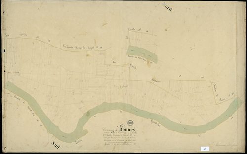 Bonnes - 3 P 49/20 - Section B dite de Tramonzac. Feuille 11.  | 1838