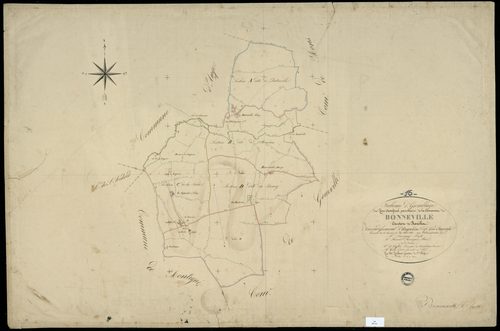 Bonneville - 3 P 51/1 - Tableau d'assemblage.  | 1832