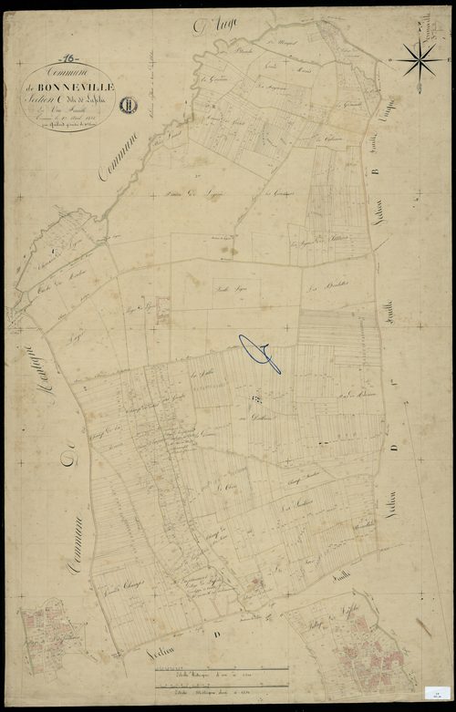 Bonneville - 3 P 51/4 - Section C dite de la Folie. Feuille 1.  | 1832