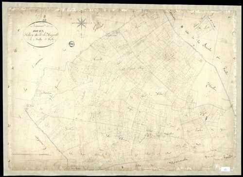 Bouëx - 3 P 55/12 - Section E dite de Mazerolle. Feuille 1.  | 1824