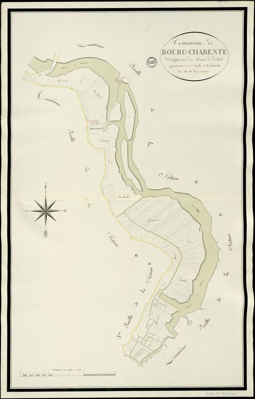 Bourg-Charente - 3 P 56/AC7 - Section B dite de Veillard  | 1813