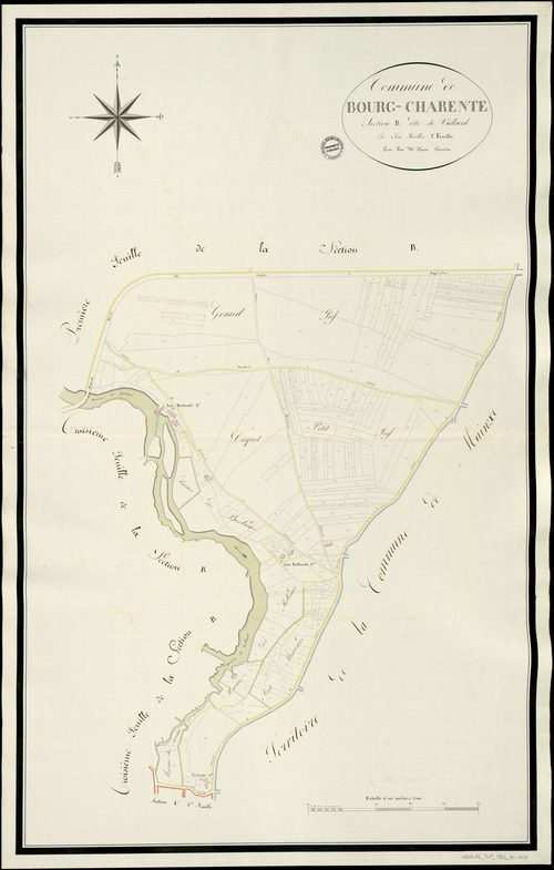 Bourg-Charente - 3 P 56/AC5 - Section B dite de Veillard  | 1813