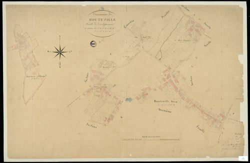 Bouteville - 3 P 57/9 - Section Développement d'une portion des sections A et C.  | 1834