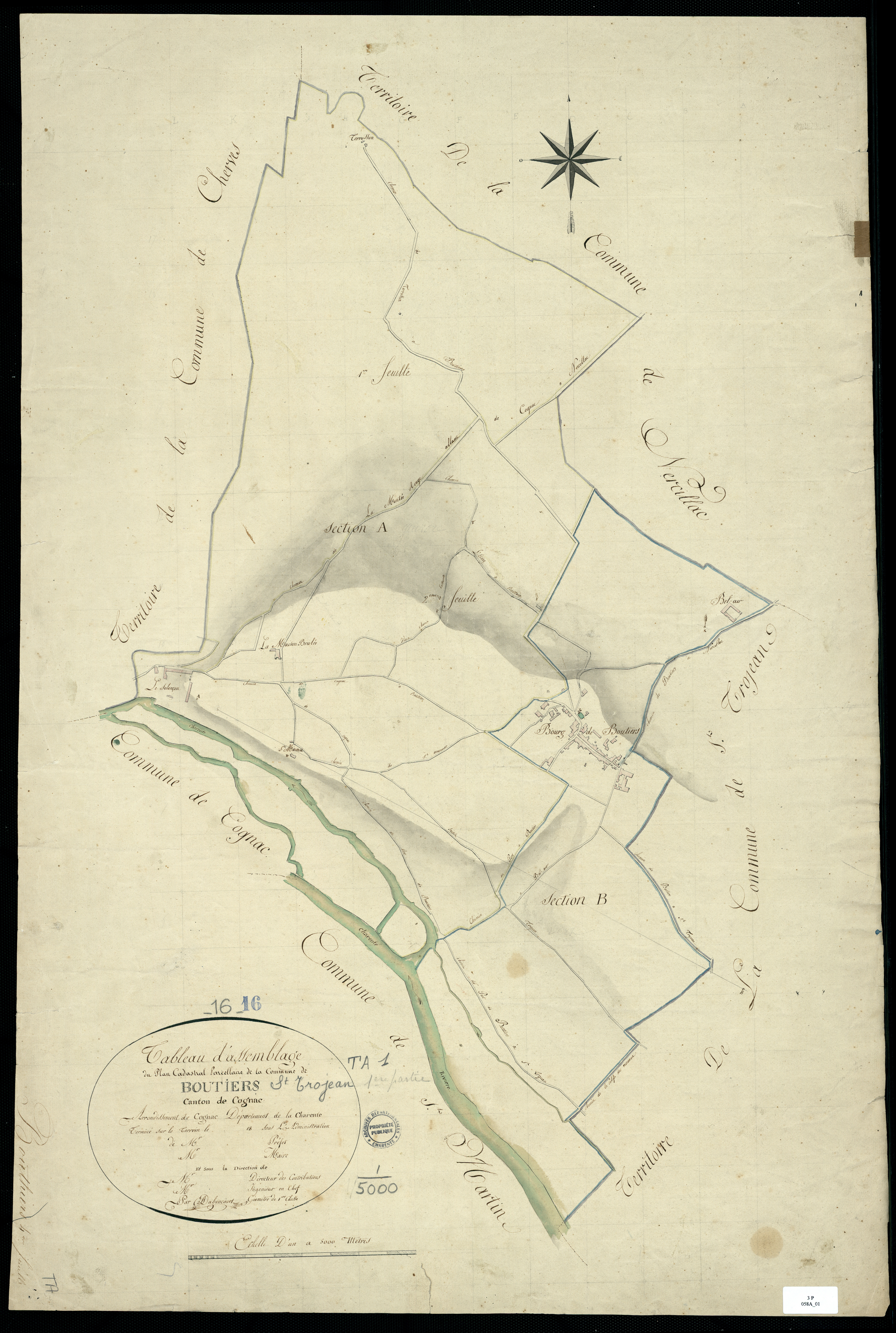 Boutiers-Saint-Trojan - 3 P 58A/1 - Tableau d'assemblage.  | [s.d.]