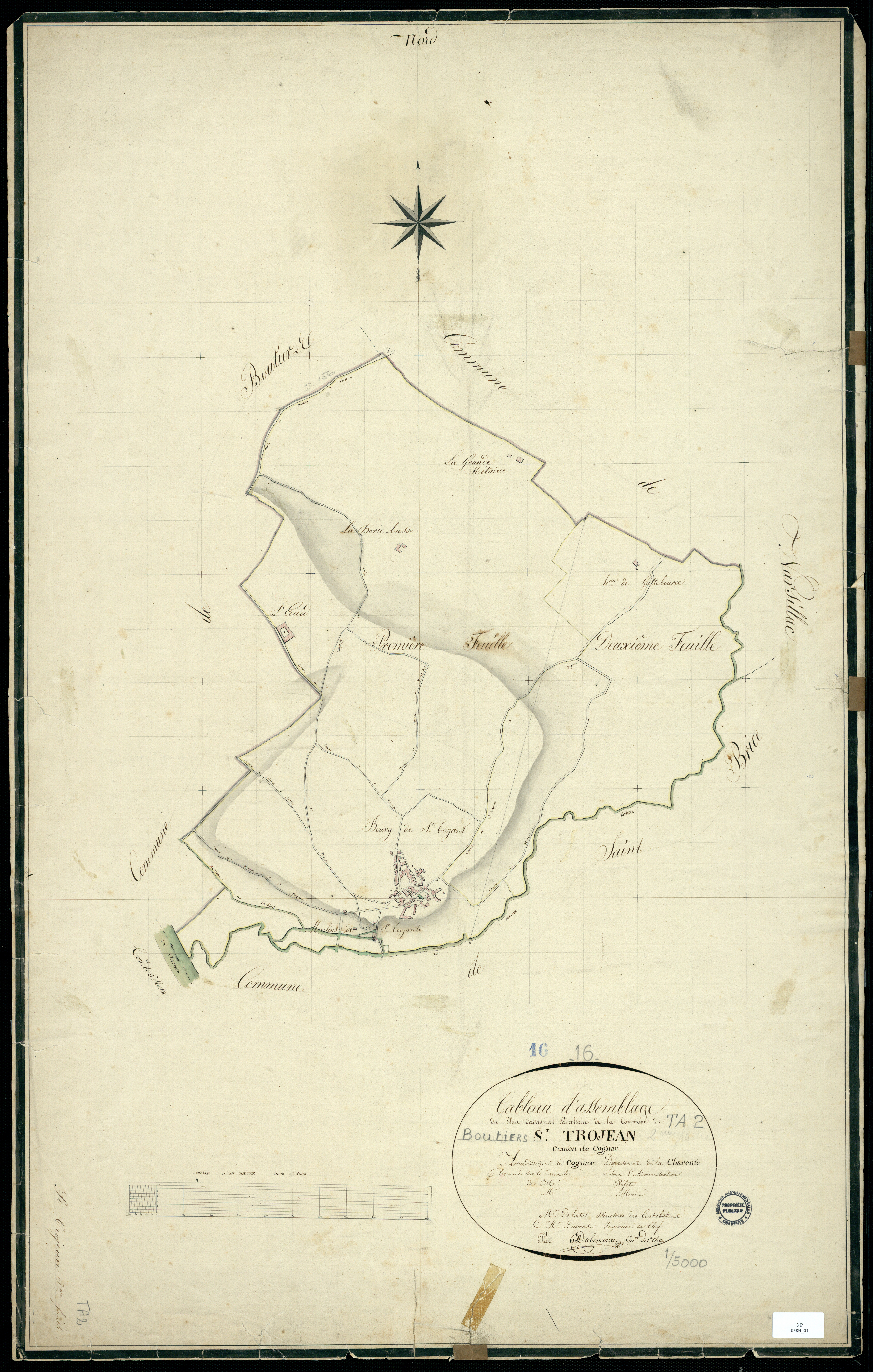 Boutiers-Saint-Trojan - 3 P 58B/1 - Tableau d'assemblage.  | [s.d.]