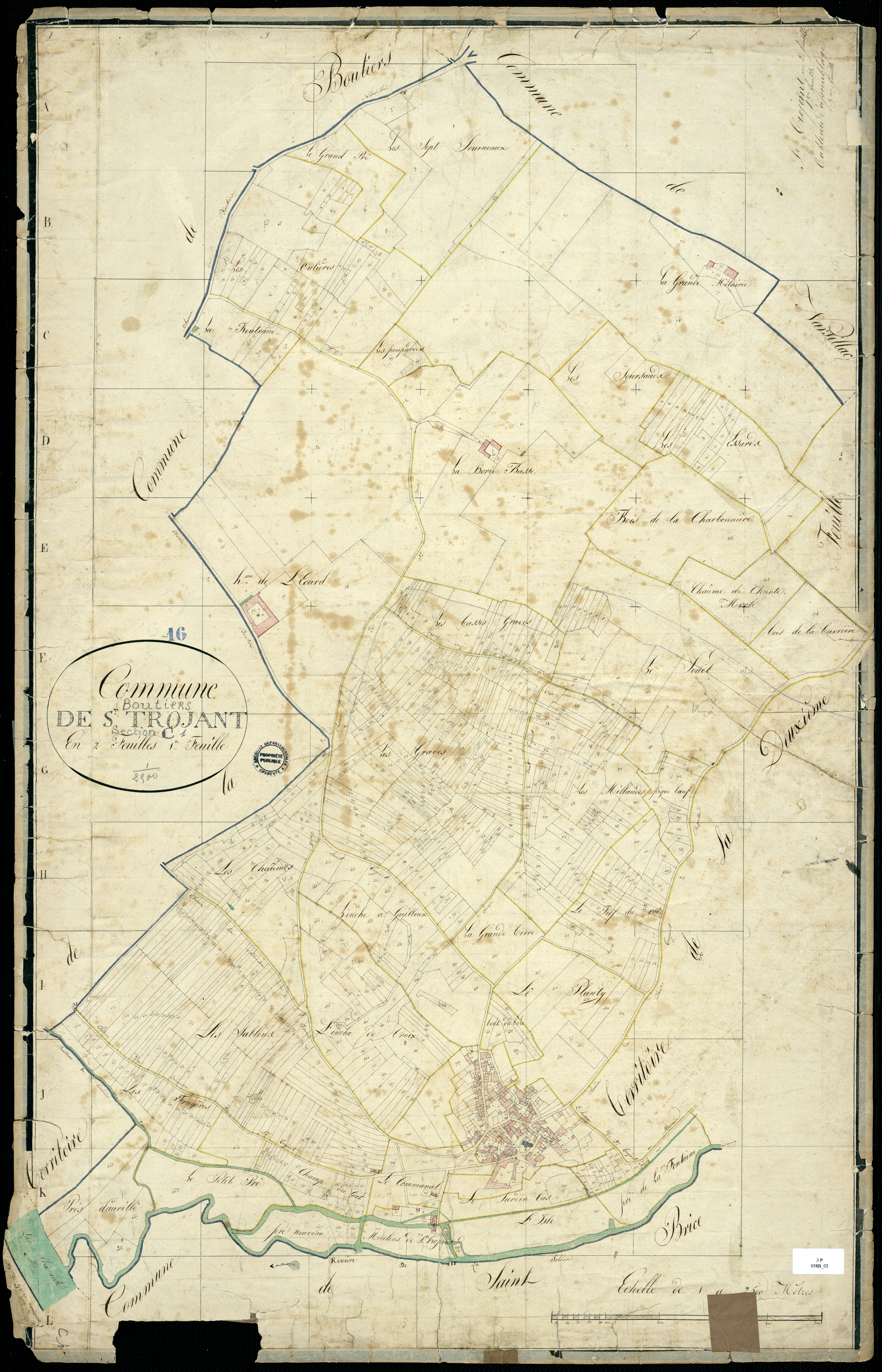 Boutiers-Saint-Trojan - 3 P 58B/2 - Section C. Feuille 1.  | [s.d.]