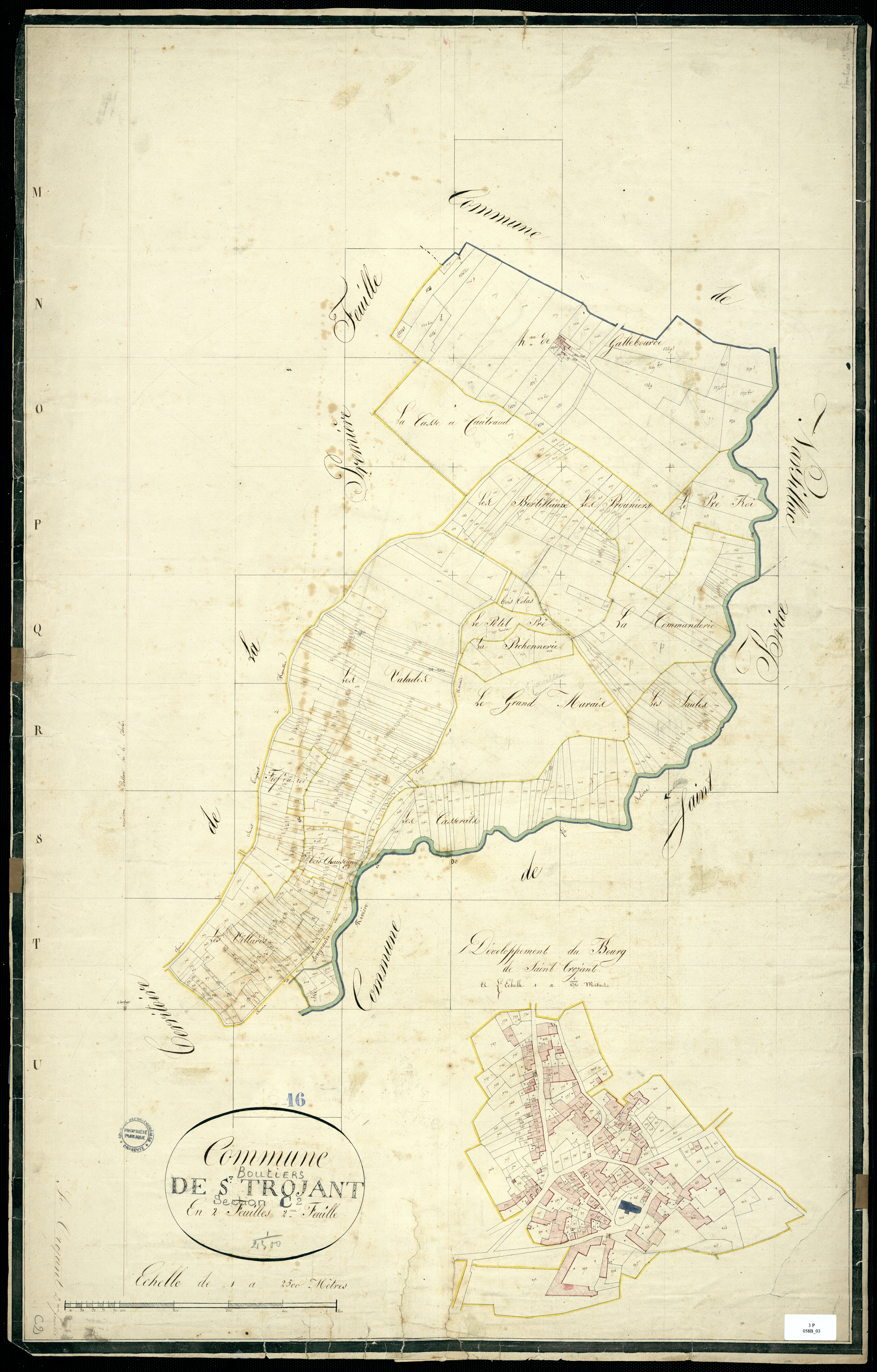 Boutiers-Saint-Trojan - 3 P 58B/3 - Section C. Feuille 2.  | [s.d.]