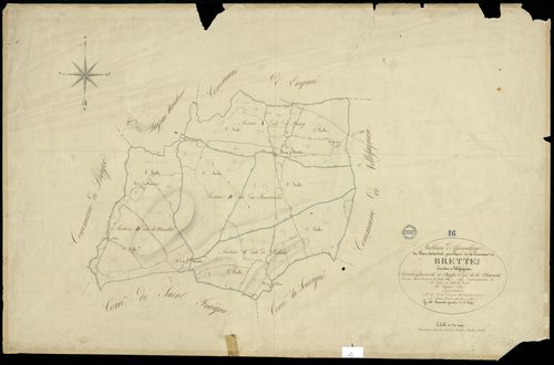 Brettes - 3 P 59/1 - Tableau d'assemblage.  | 1829