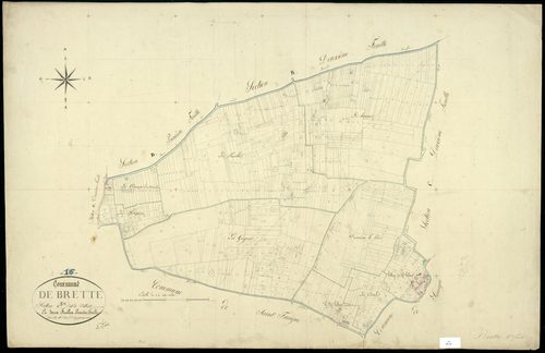 Brettes - 3 P 59/6 - Section C dite de Villeret. Feuille 1.  | 1829