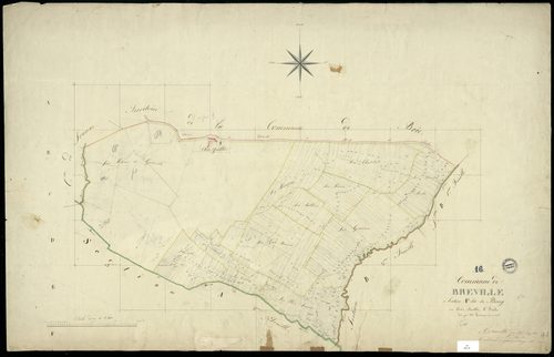 Bréville - 3 P 60/2 - Section A dite du Bourg. Feuille 1.  | 1823