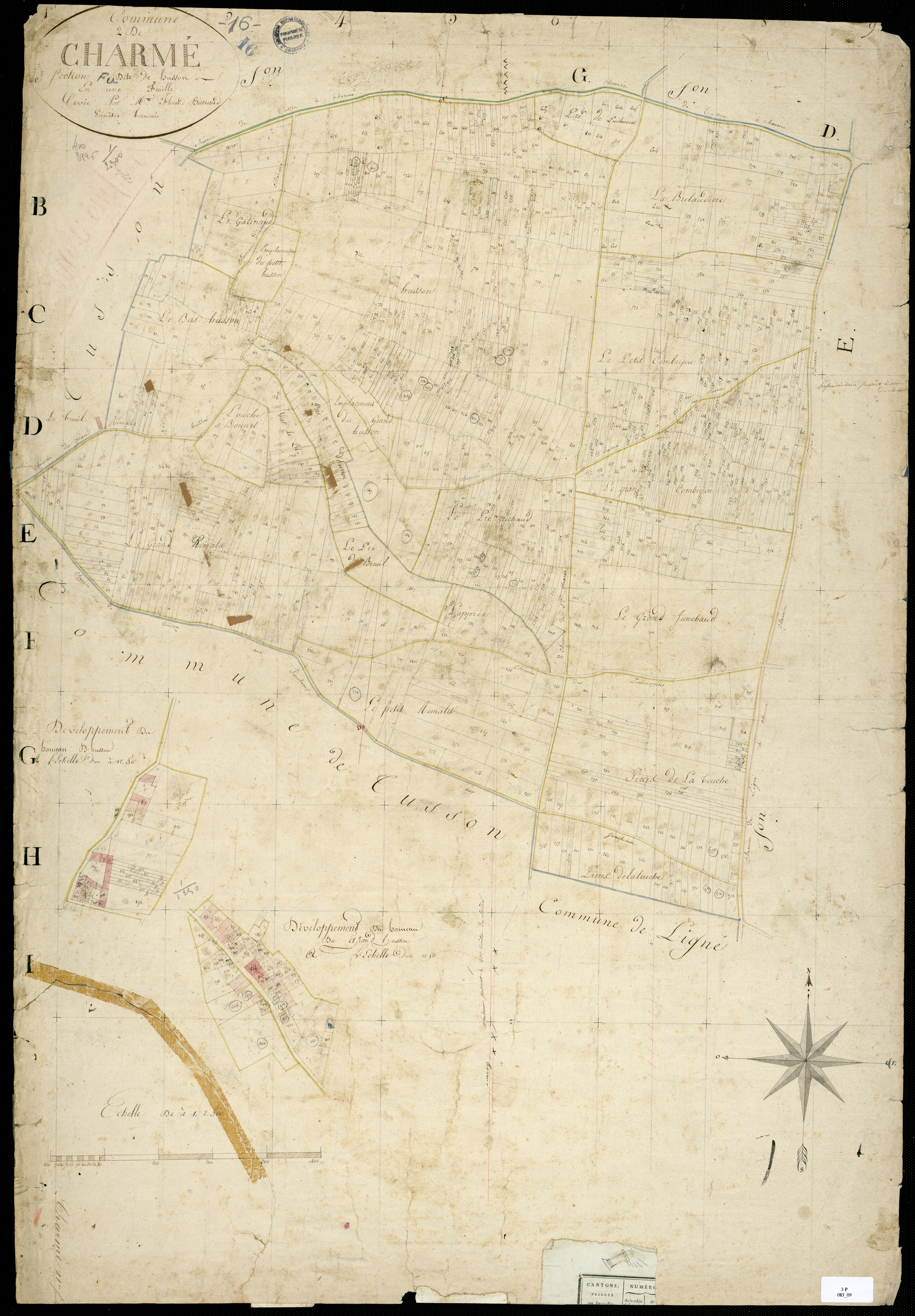 Charmé - 3 P 83/9 - Section F dite de Husson. Feuille 1.  | [s.d.]