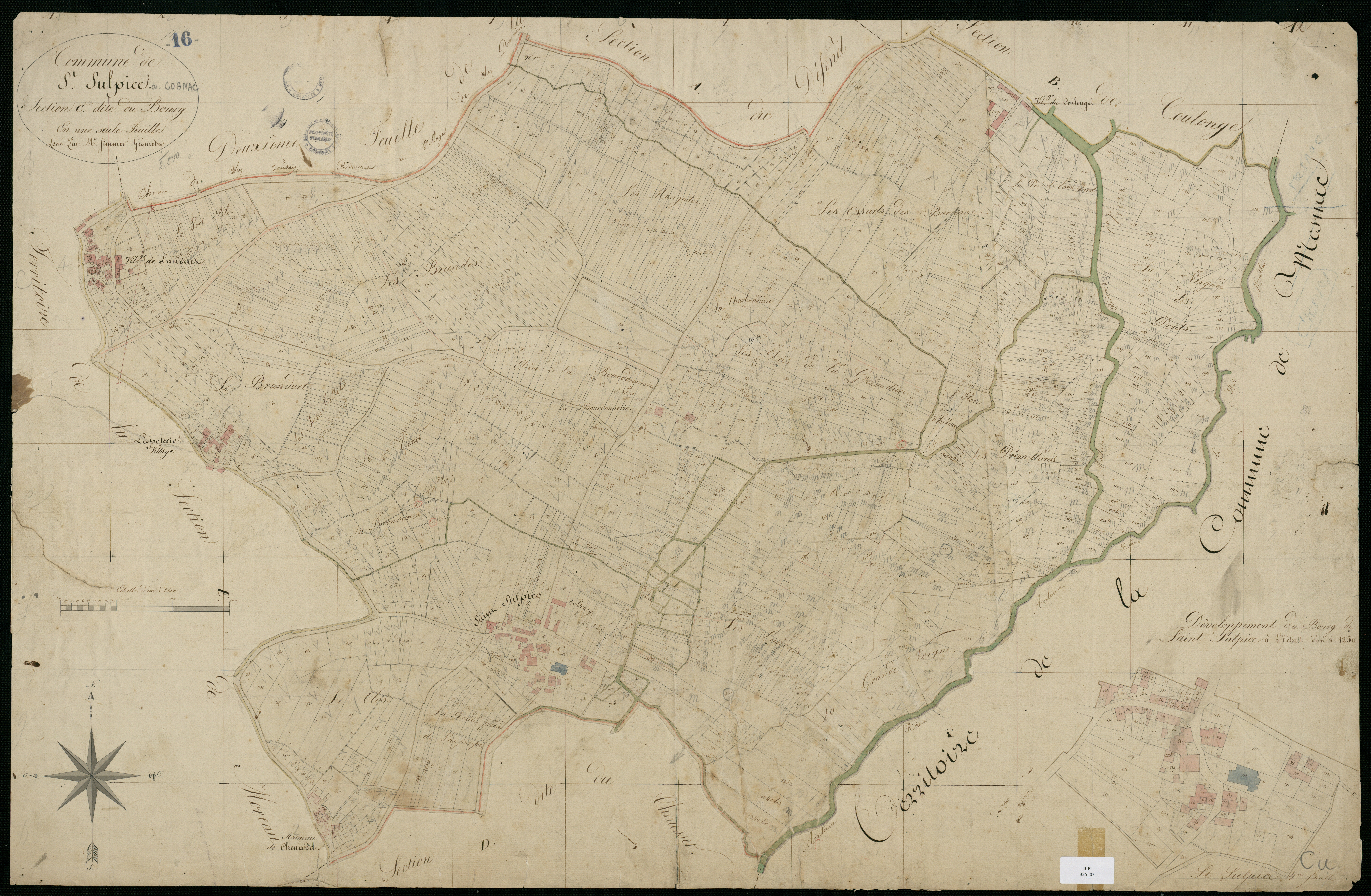 Cognac - 3 P 355/5 - Section C dite du Bourg. Feuille 1.  | [s.d.]