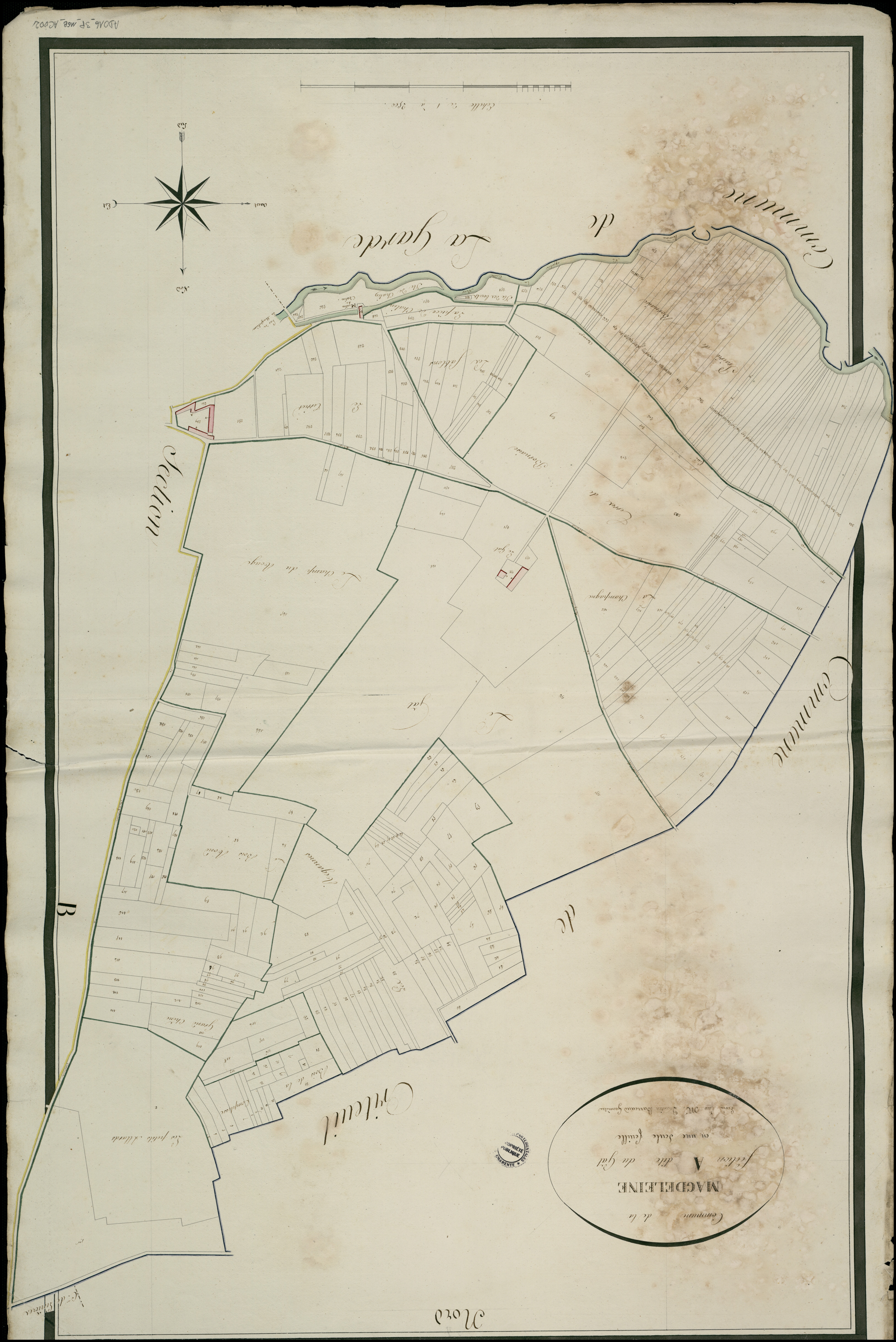Criteuil-la-Magdeleine - 3 P 116B/AC2 - Section A dite de chez Gât  | 1812
