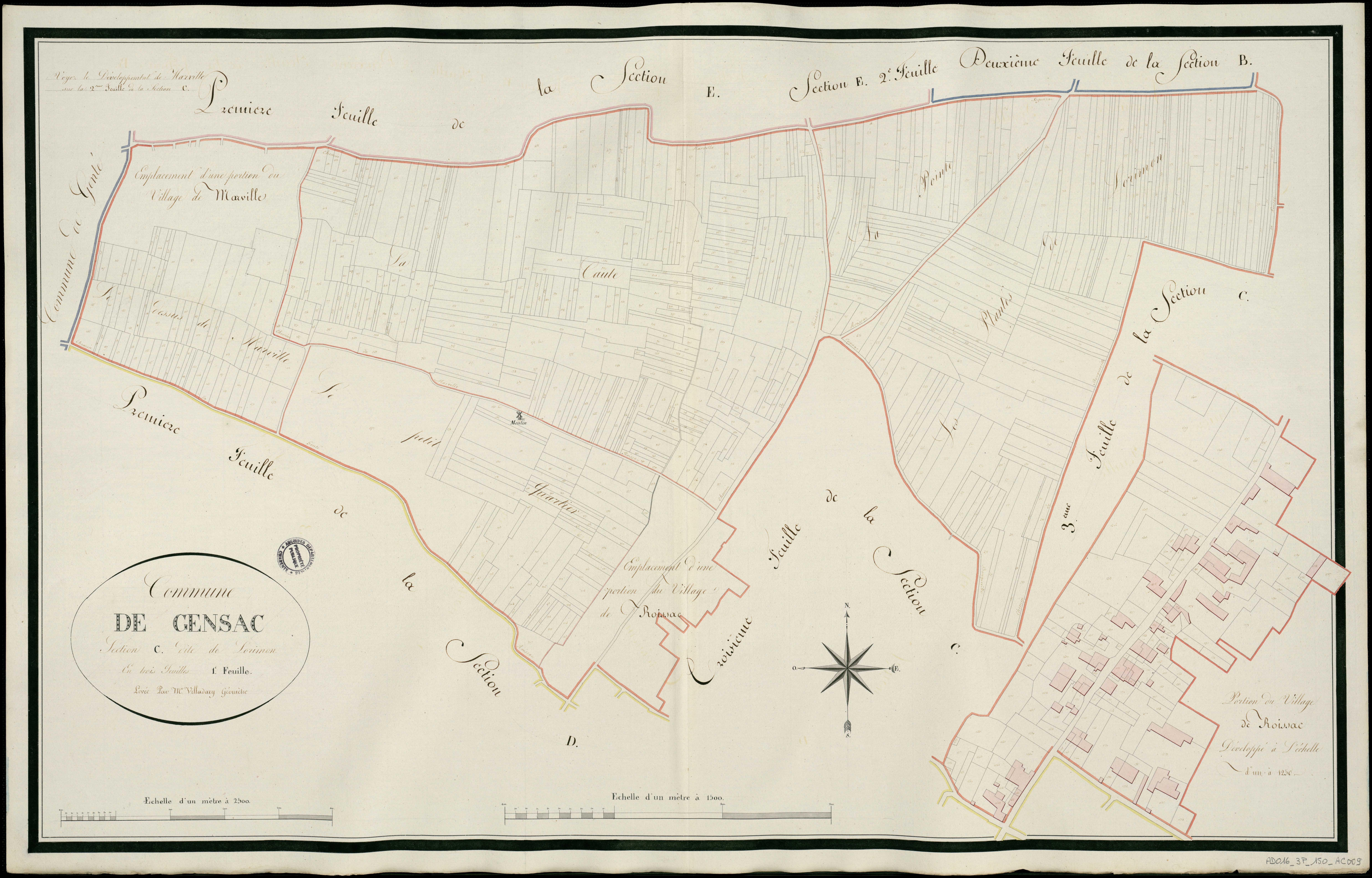 Gensac-la-Pallue - 3 P 150/AC9 - Section C dite de Lorimon  | 1811