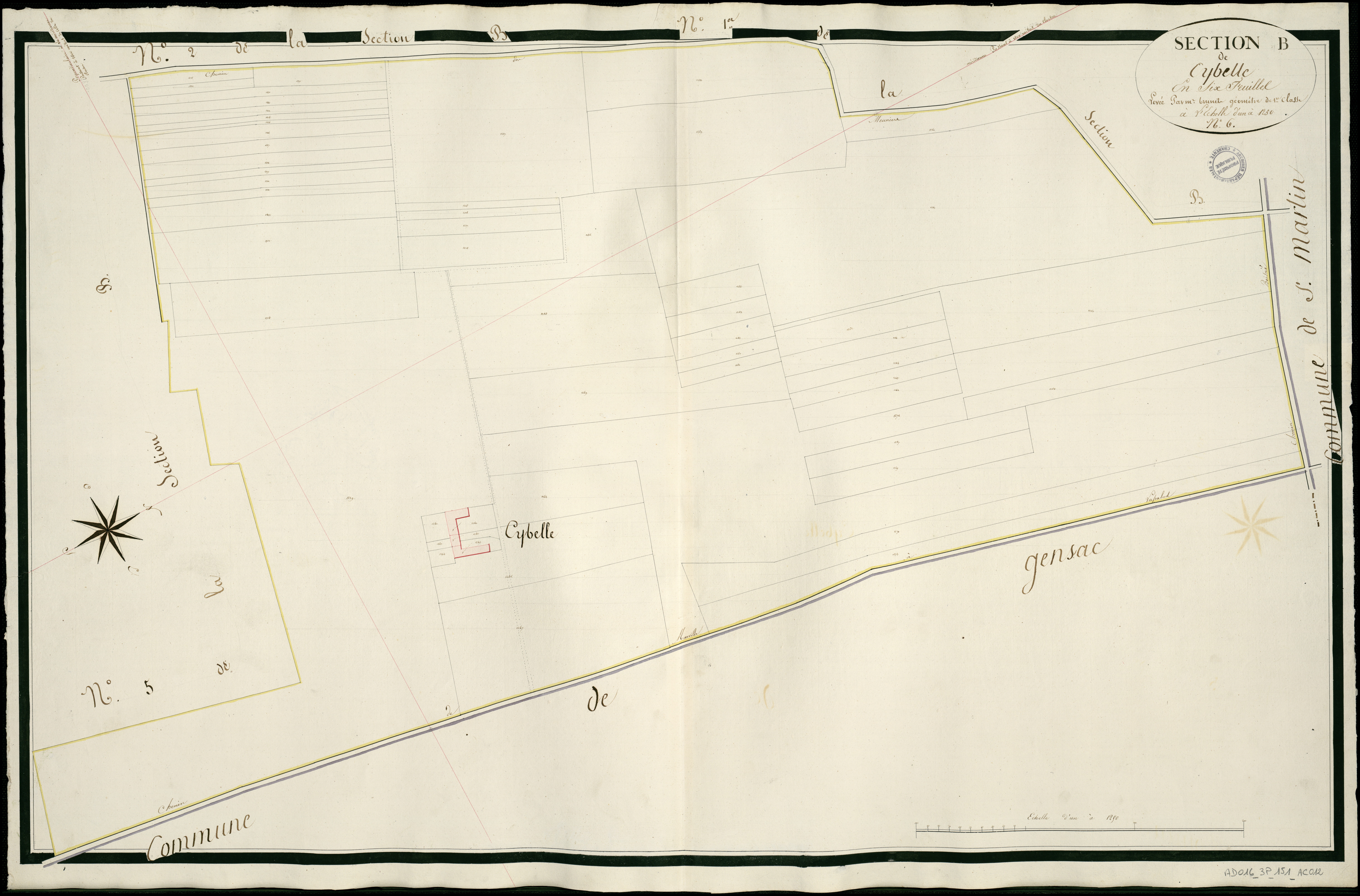Genté - 3 P 151/AC12 - Section B dite de Cibelle  | 1818