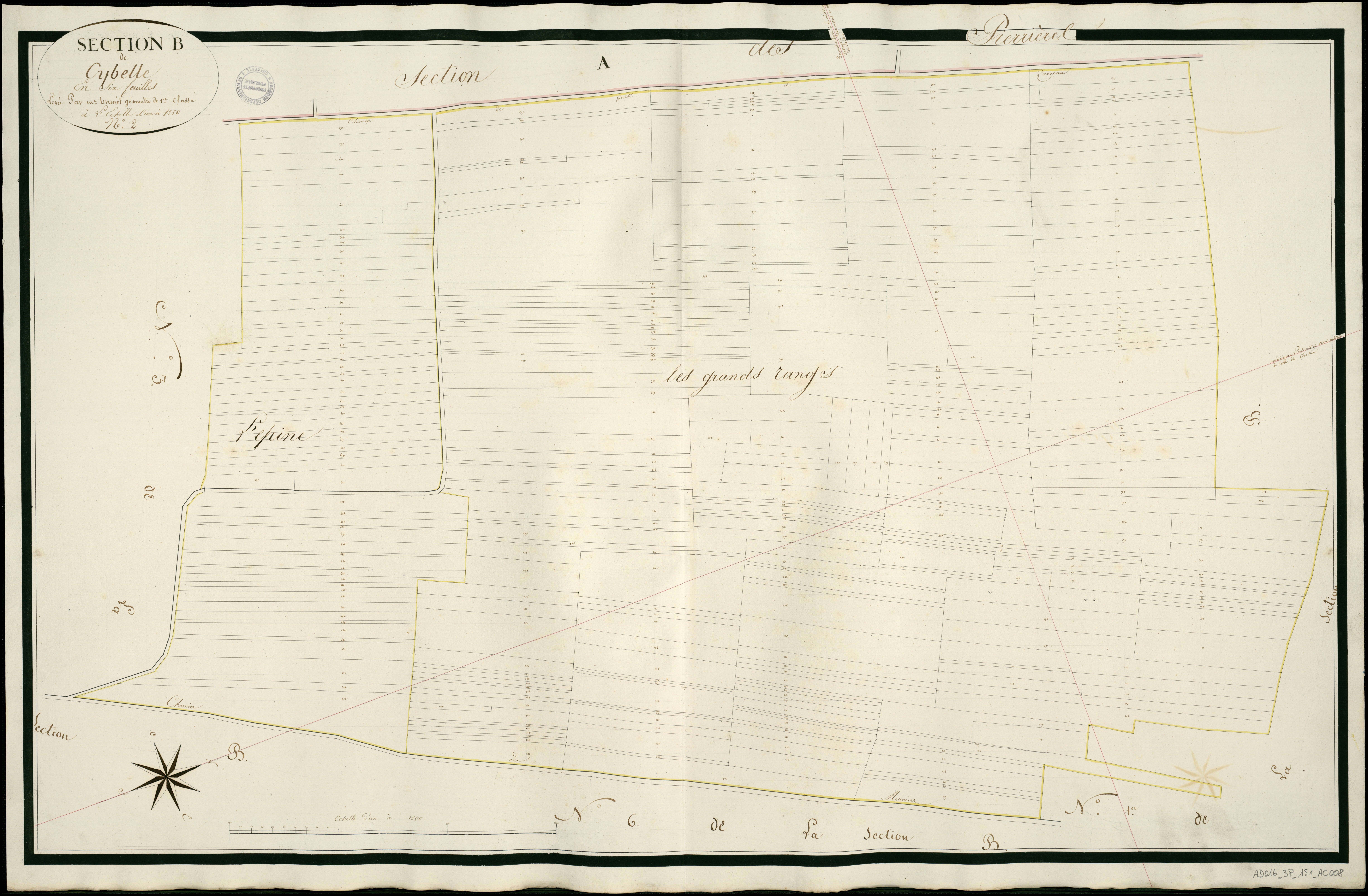 Genté - 3 P 151/AC8 - Section B dite de Cibelle  | 1812