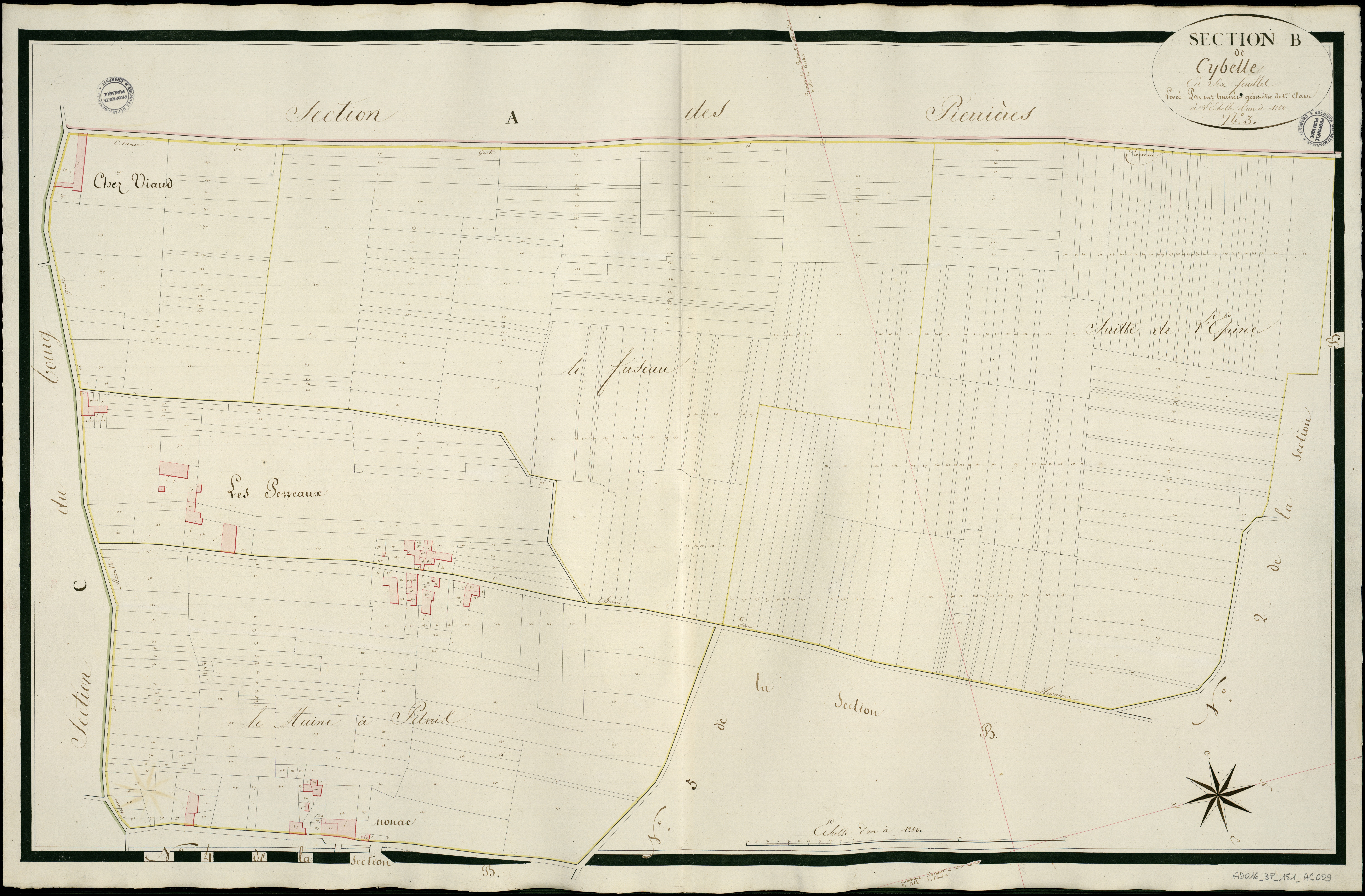 Genté - 3 P 151/AC9 - Section B dite de Cibelle  | 1818