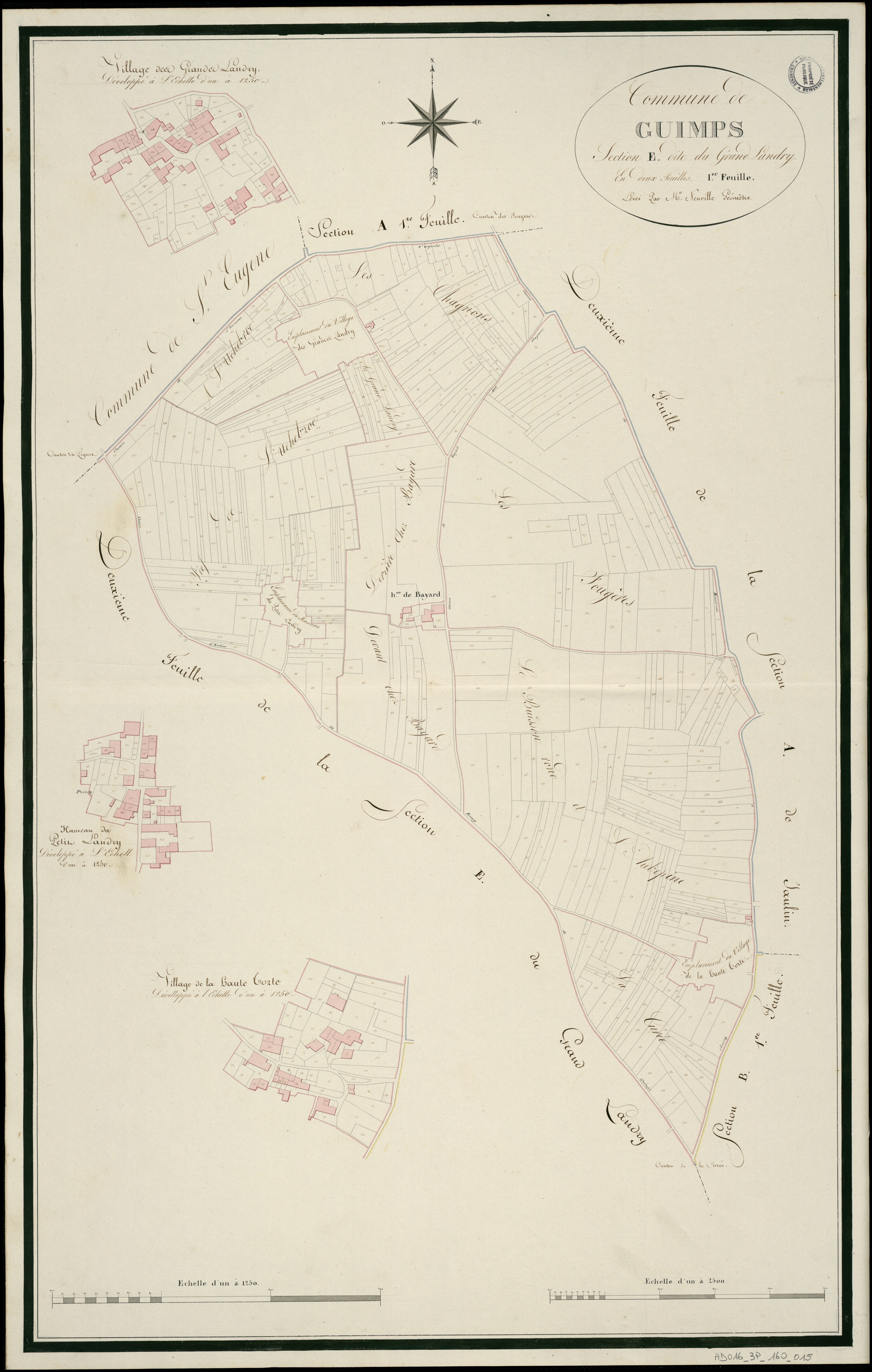 Guimps - 3 P 160/AC15 - Section E dite du Grand-Landry  | 1812