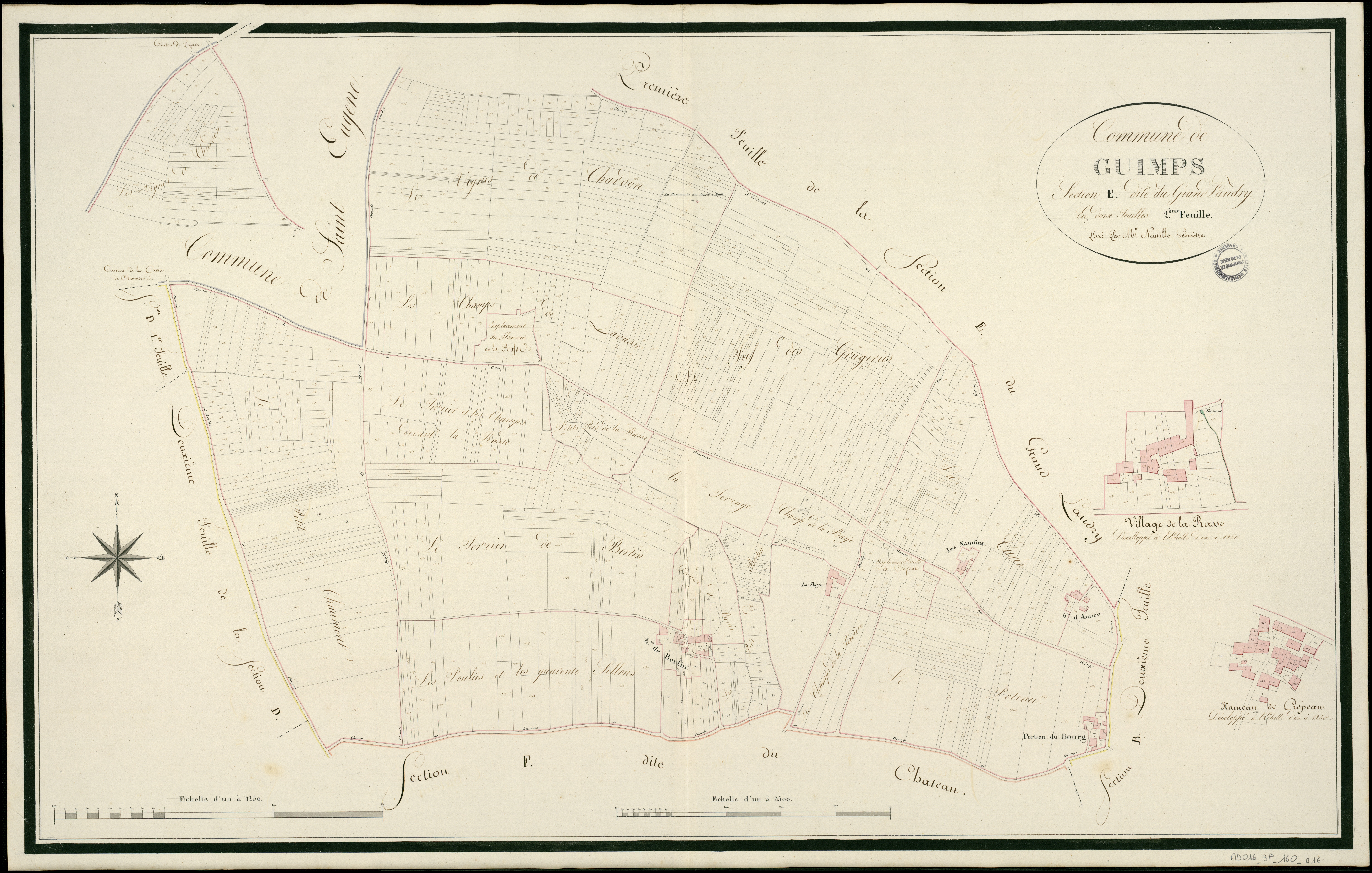 Guimps - 3 P 160/AC16 - Section E dite du Grand-Landry  | 1812