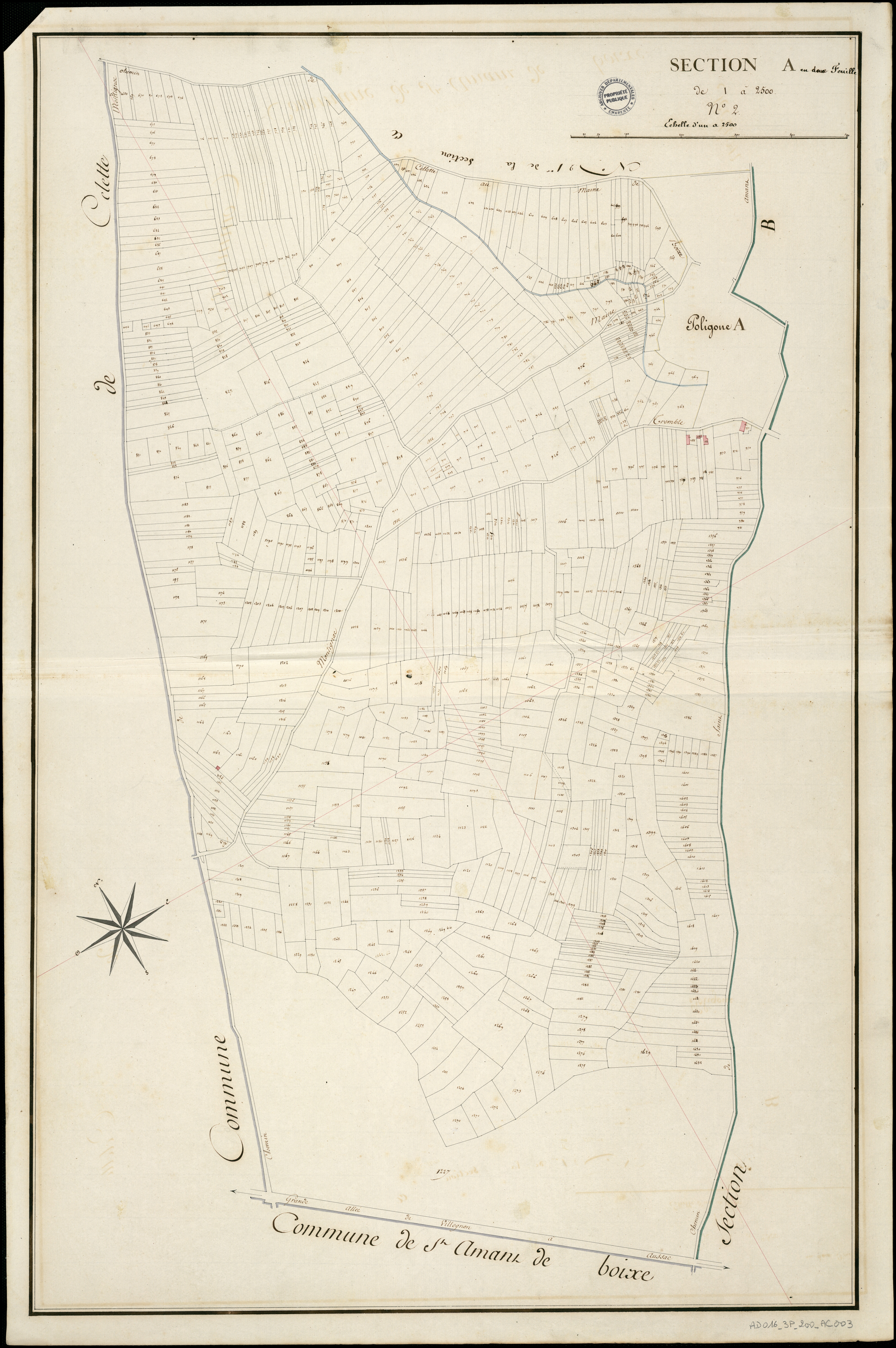 Maine-de-Boixe - 3 P 200/AC3 - Section A | 1818