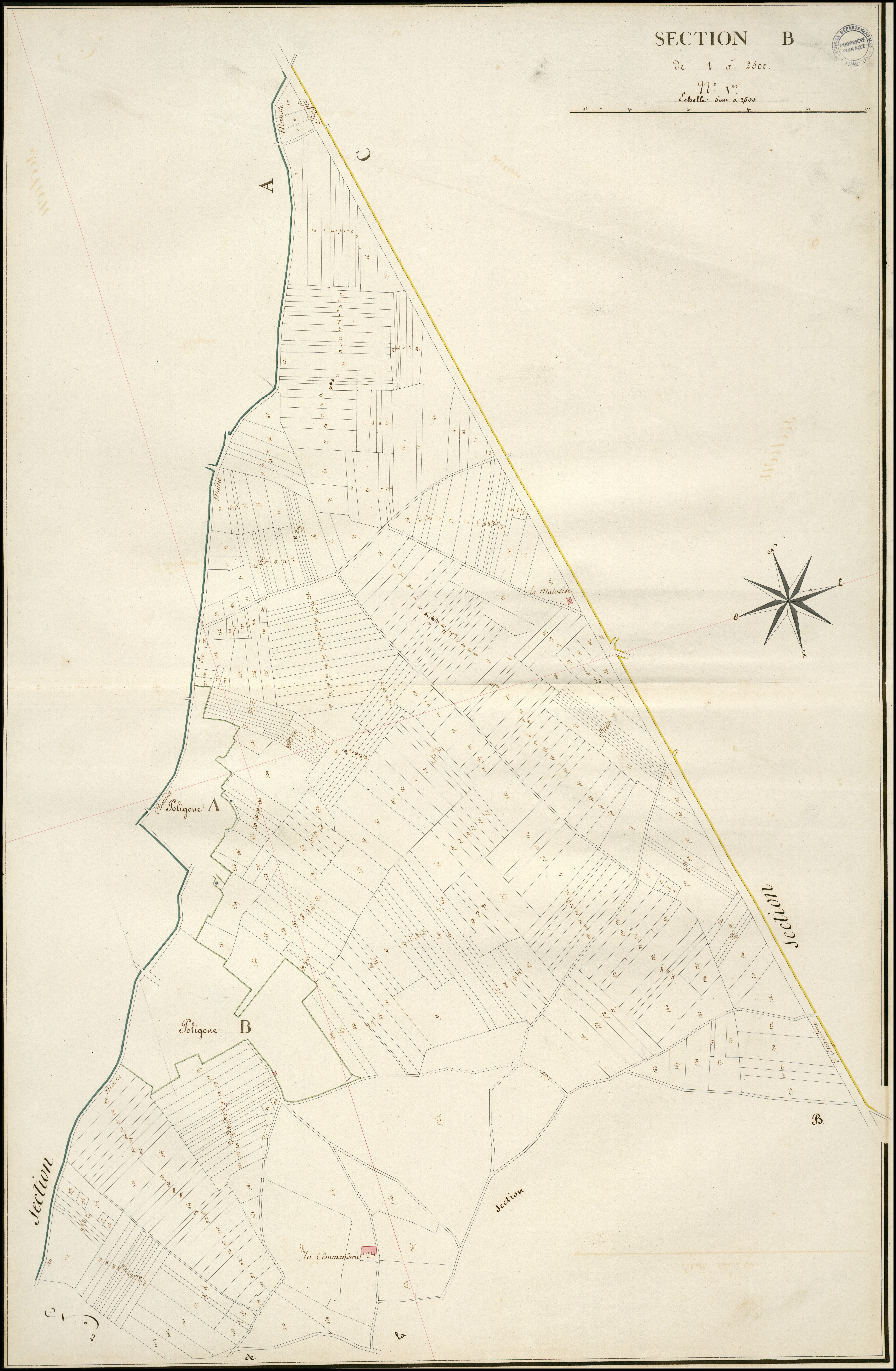 Maine-de-Boixe - 3 P 200/AC4 - Section B | 1818