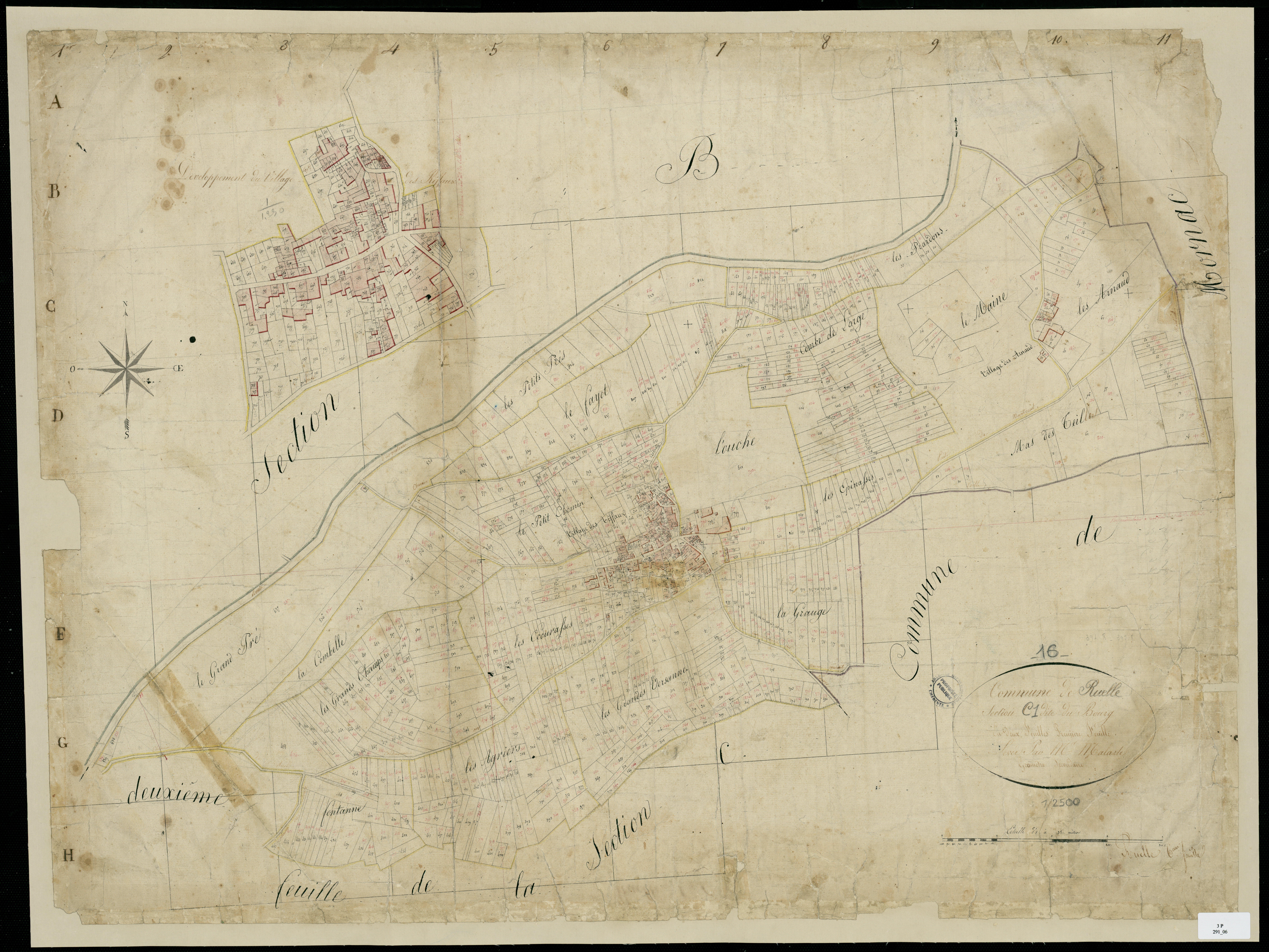 Ruelle-sur-Touvre - 3 P 291/6 - Section C dite du Bourg. Feuille 1.  | [s.d.]