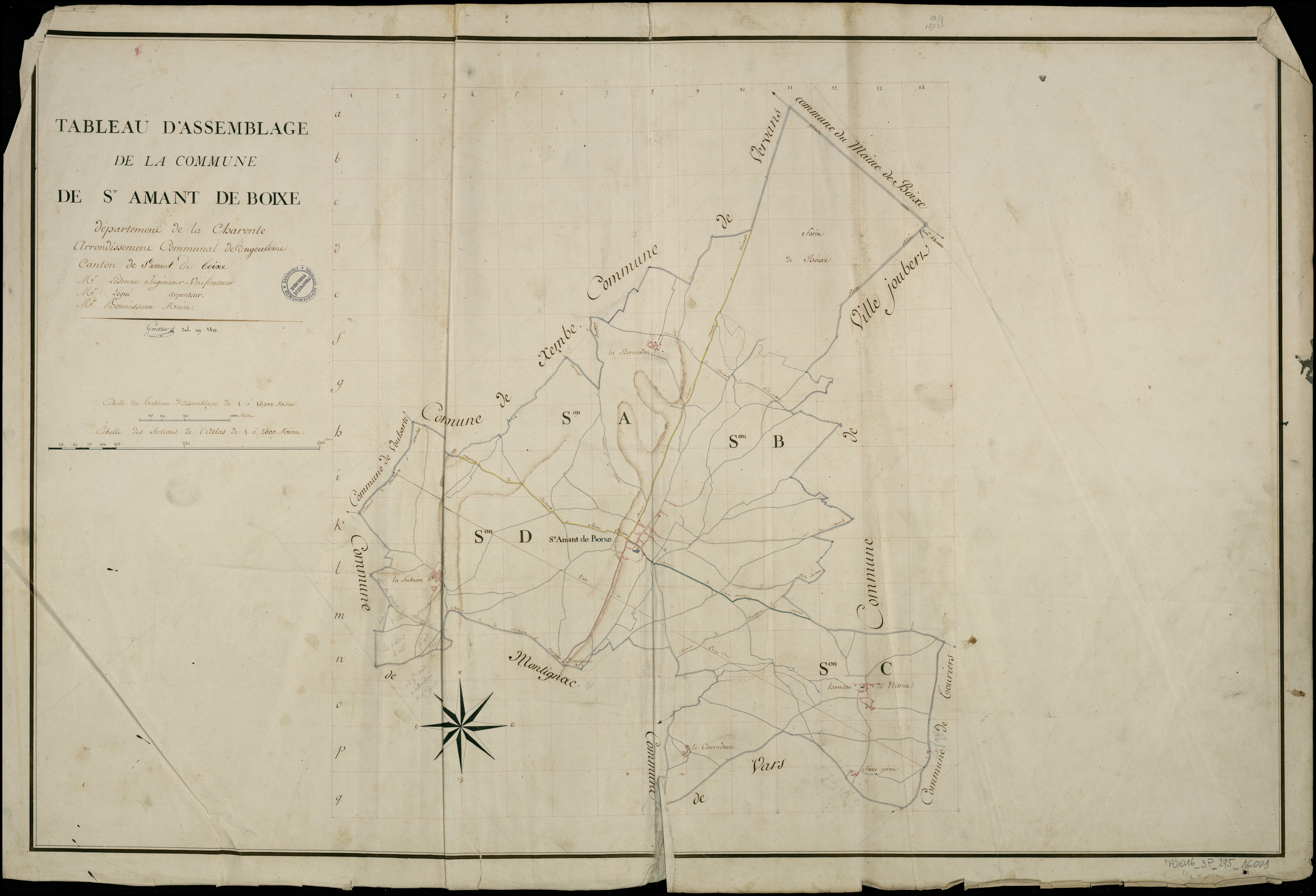 Saint-Amant - 3 P 295/AC1 - Tableau d'assemblage  | 1810