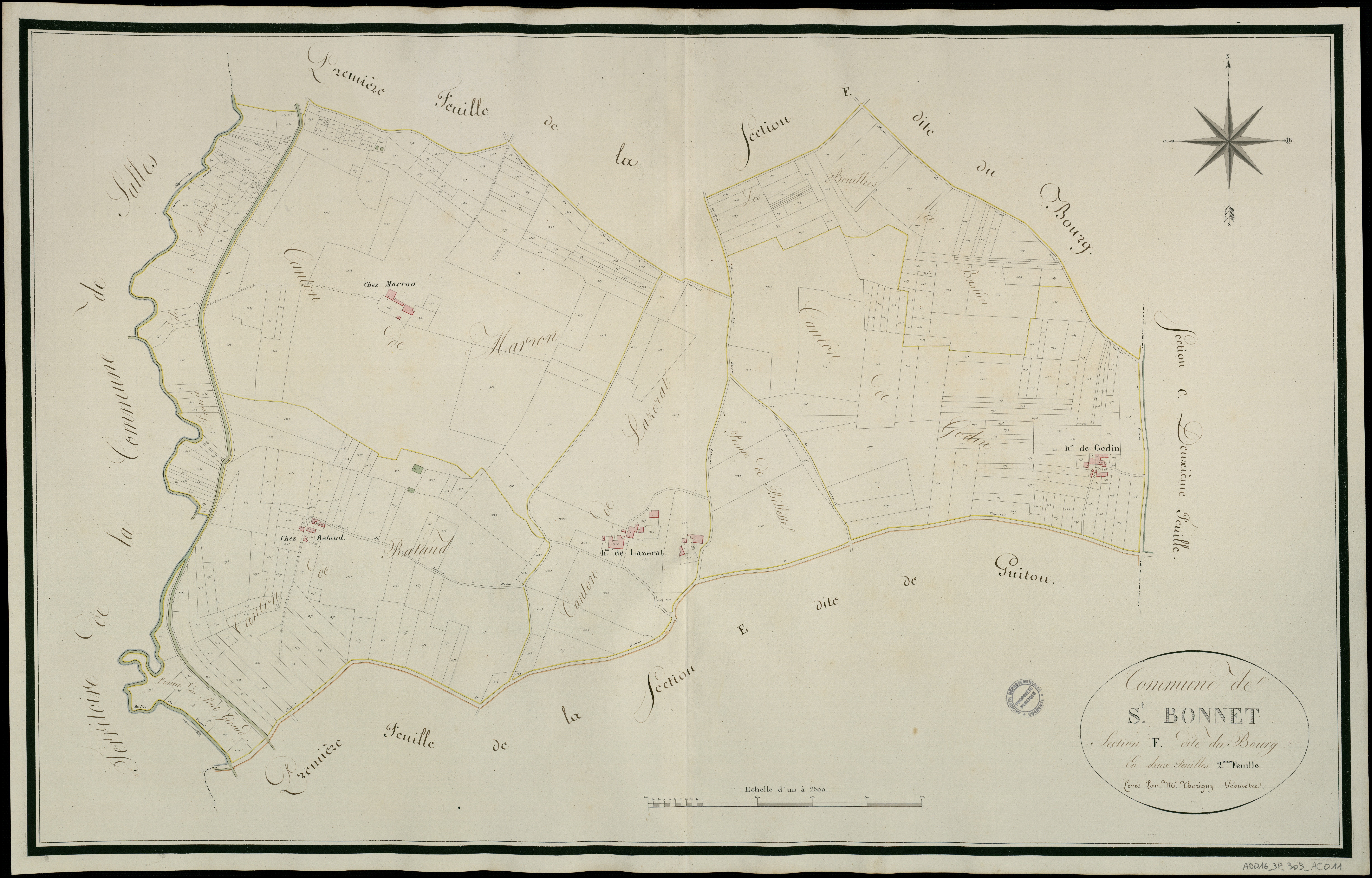 Saint-Bonnet - 3 P 303/AC11 - Section F dite du Bourg  | [s.d.]