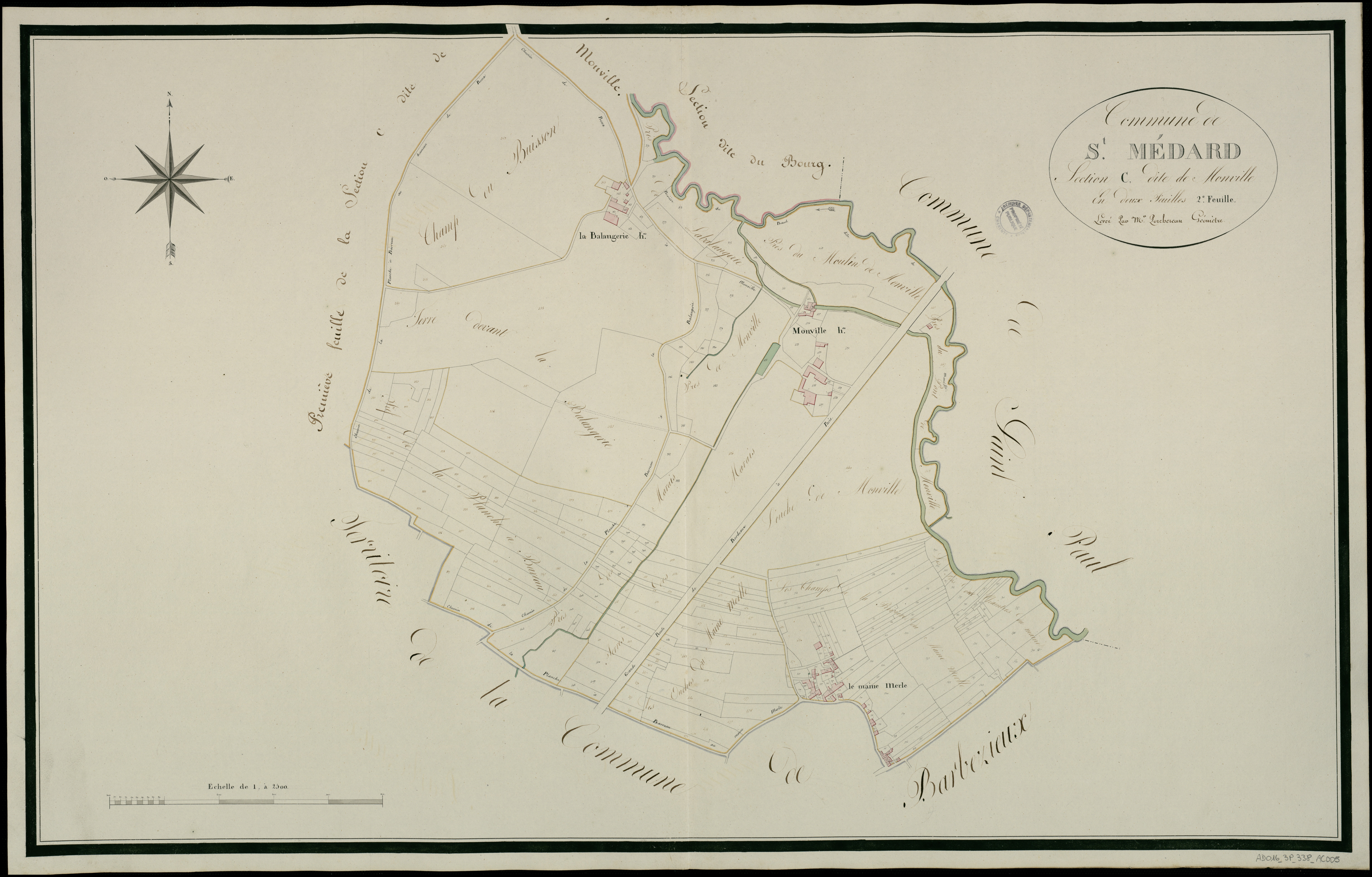 Saint-Médard - 3 P 338/AC5 - Section C dite de Monville  | 1814
