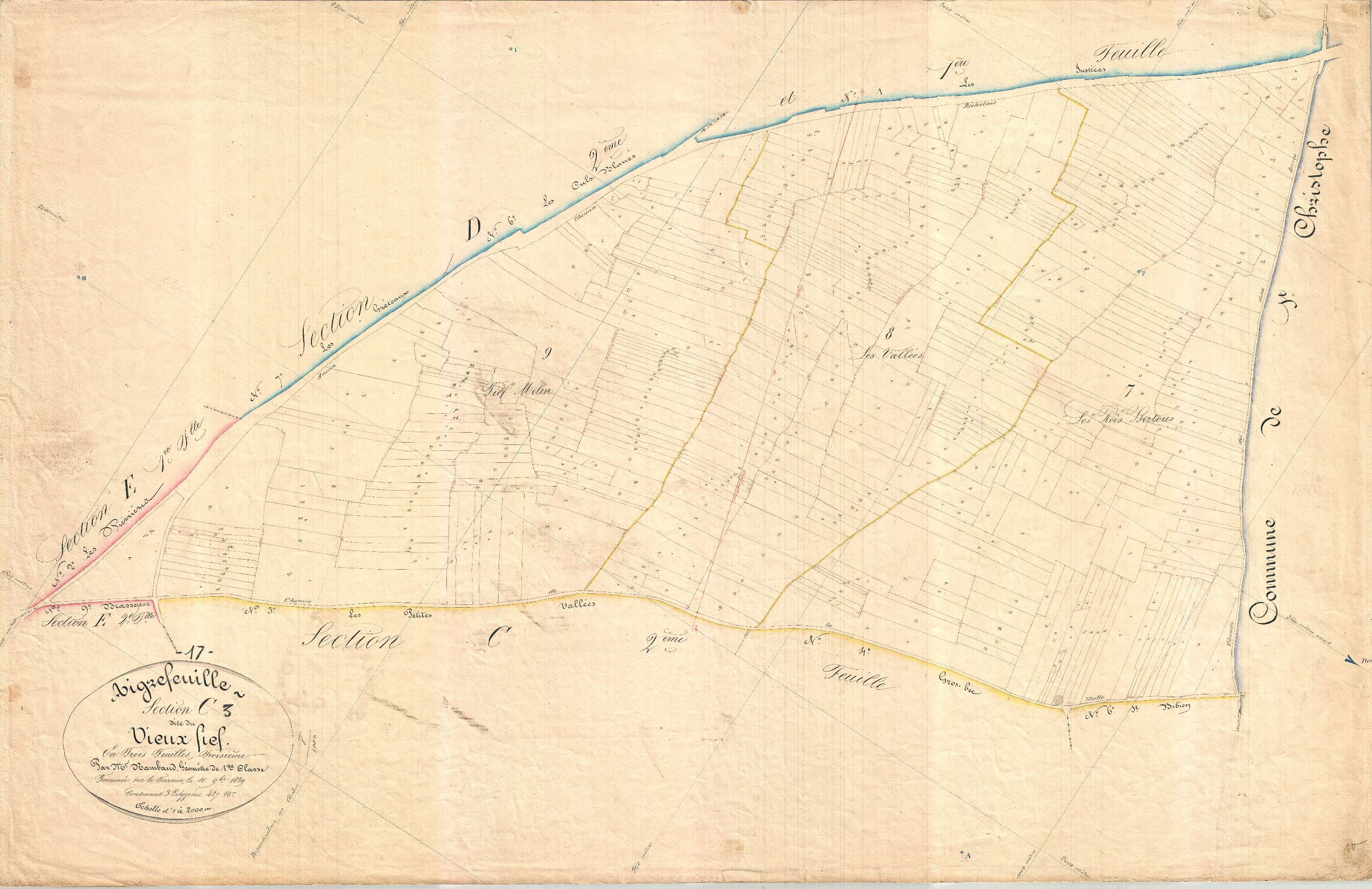 Aigrefeuille-d'Aunis - Section C3 dite du vieux fief.