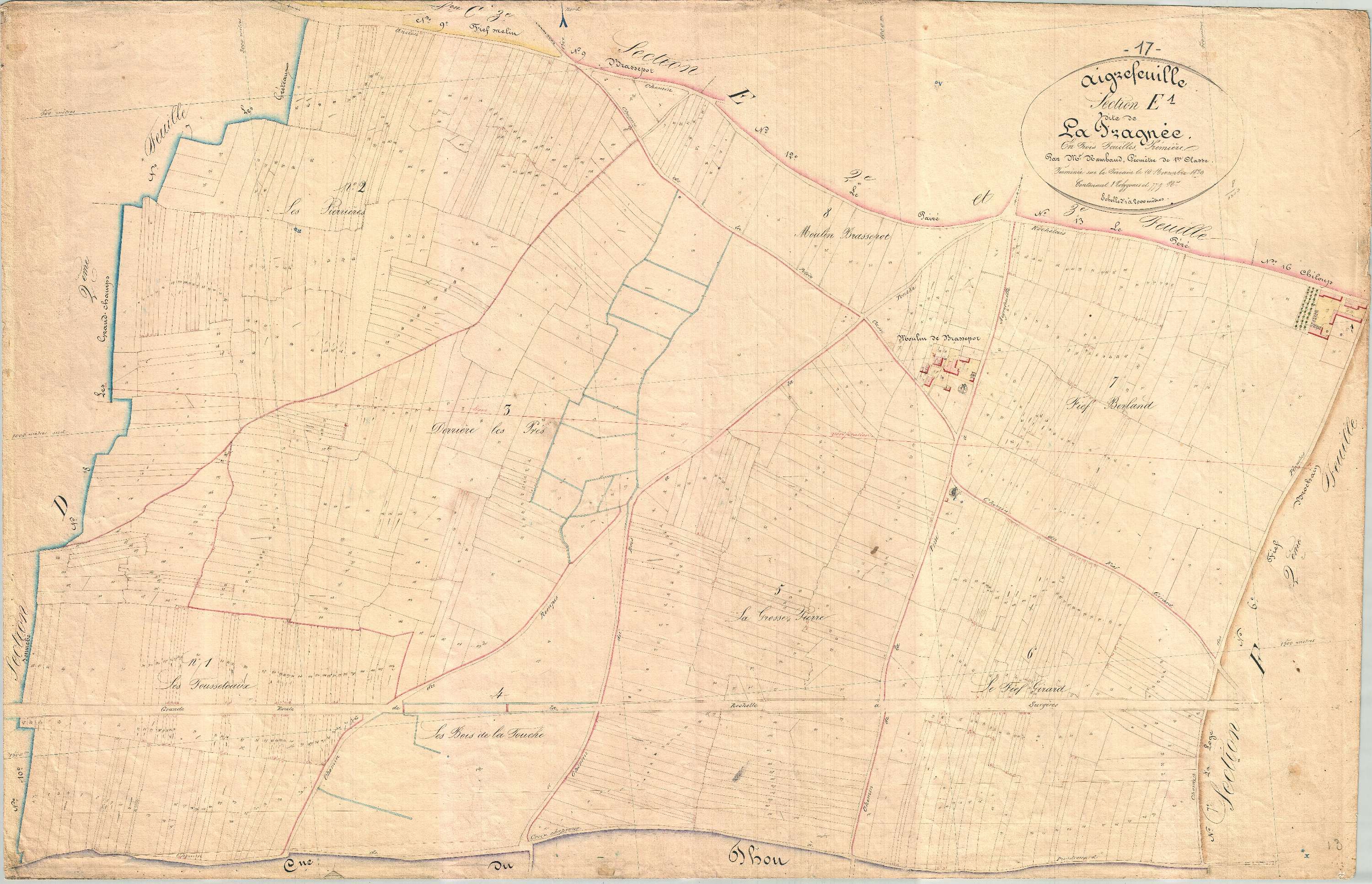 Aigrefeuille-d'Aunis - Section E1 dite de la Fragnée.