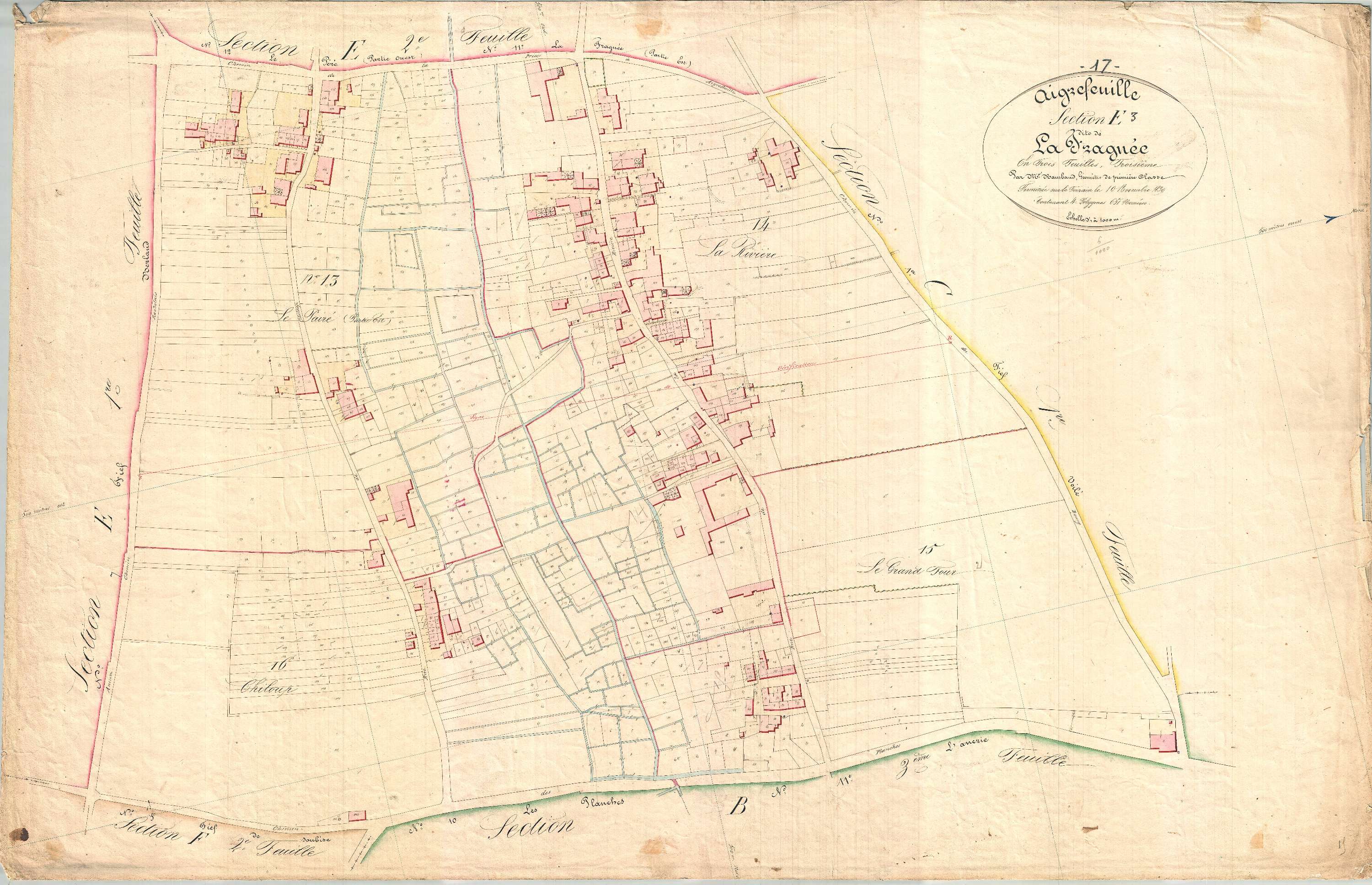Aigrefeuille-d'Aunis - Section E3 dite de la Fragnée.