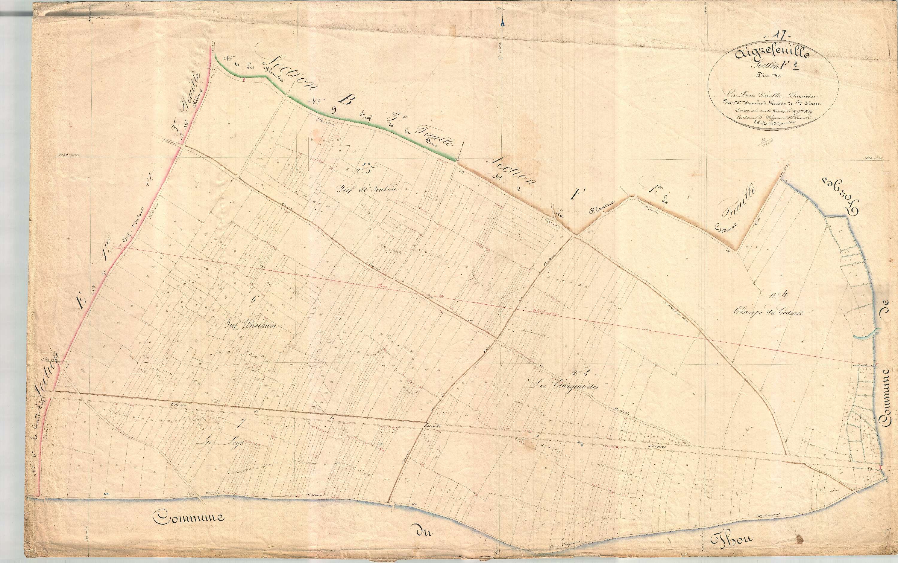 Aigrefeuille-d'Aunis - Section F2 dite de la Plantrie.