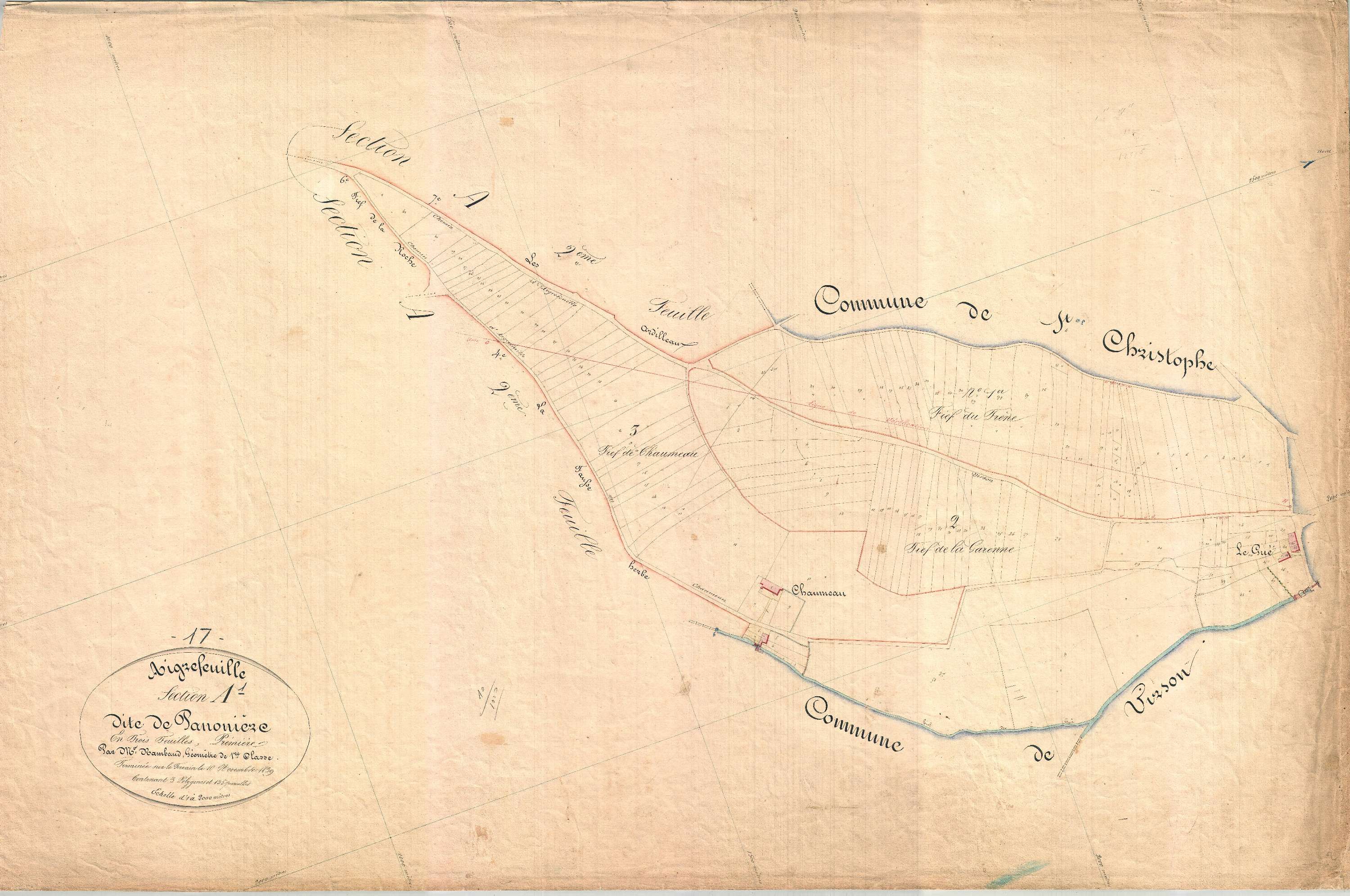 Aigrefeuille-d'Aunis - Section A1 dite de La Panonière.
