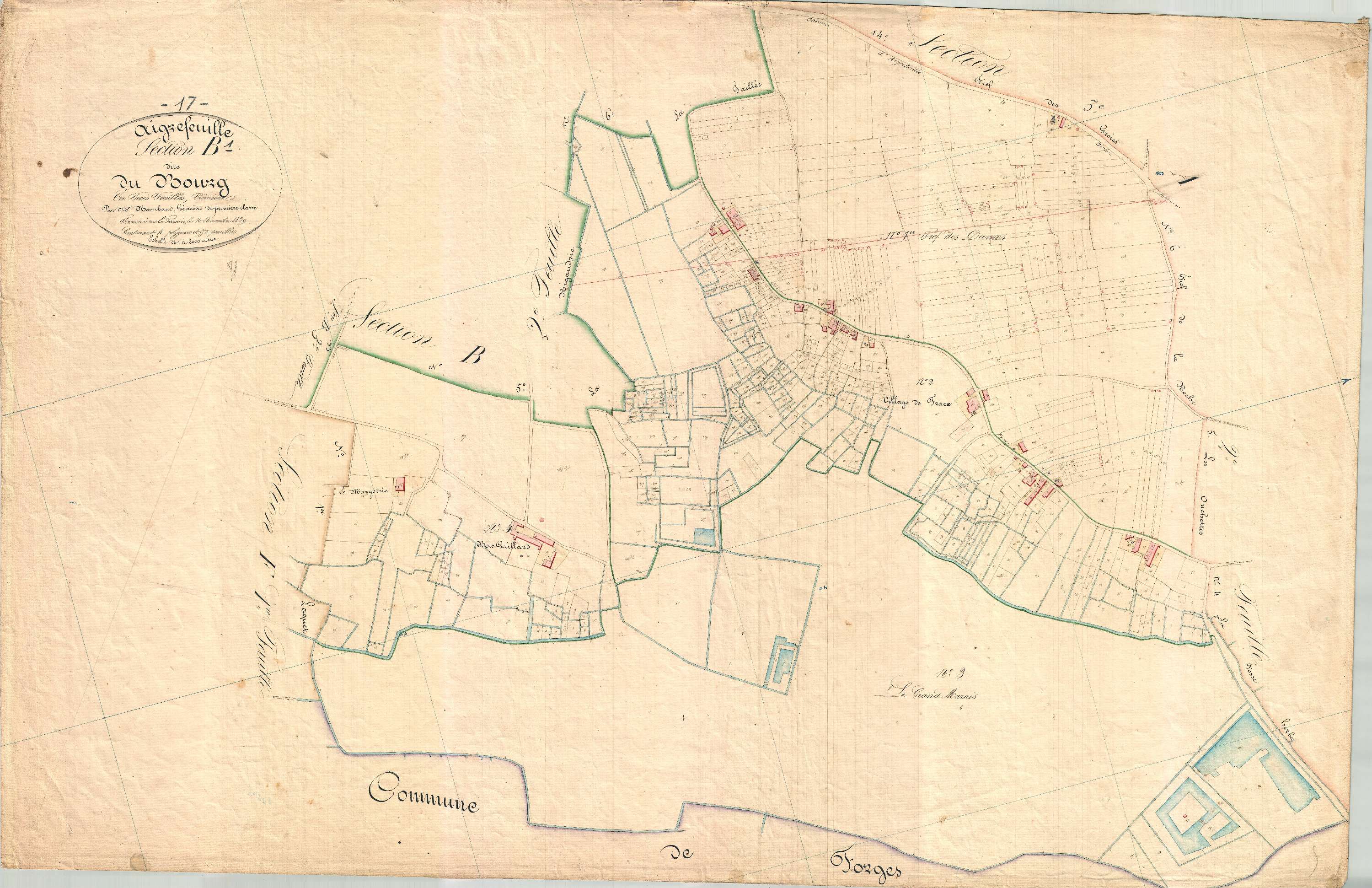 Aigrefeuille-d'Aunis - Section B1 dite du Bourg.