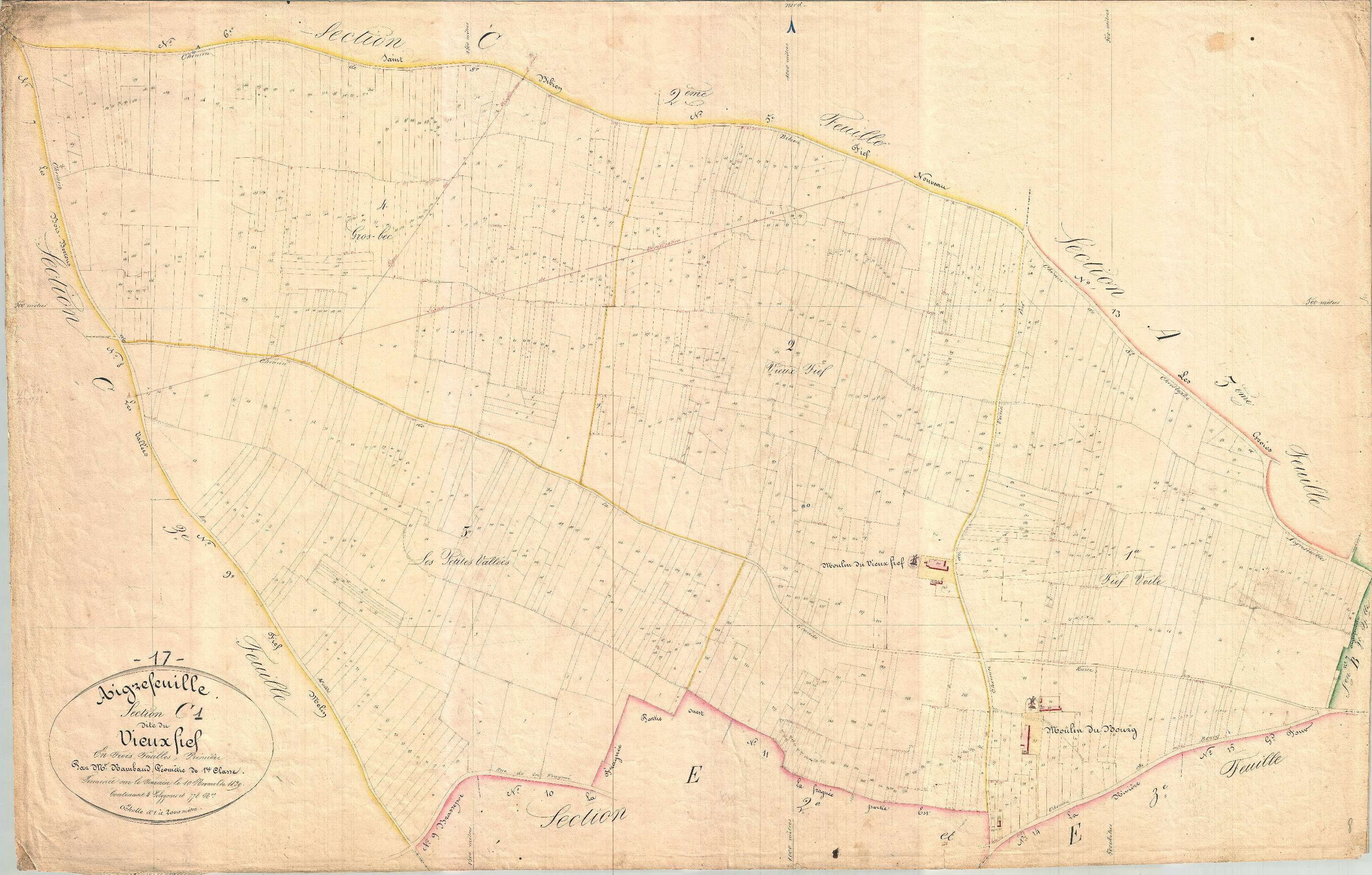 Aigrefeuille-d'Aunis - Section C1 dite du vieux fief.