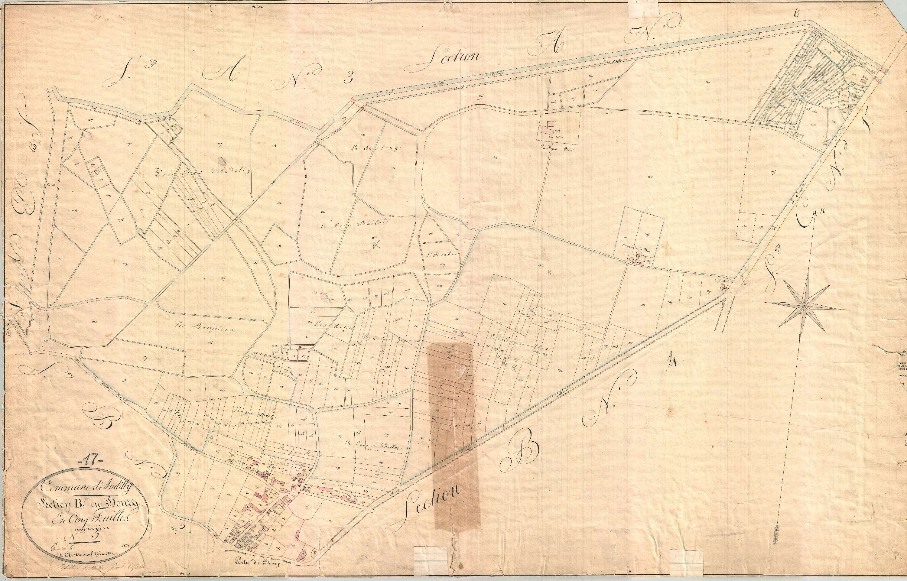 Andilly - Section B5 dite du Bourg.