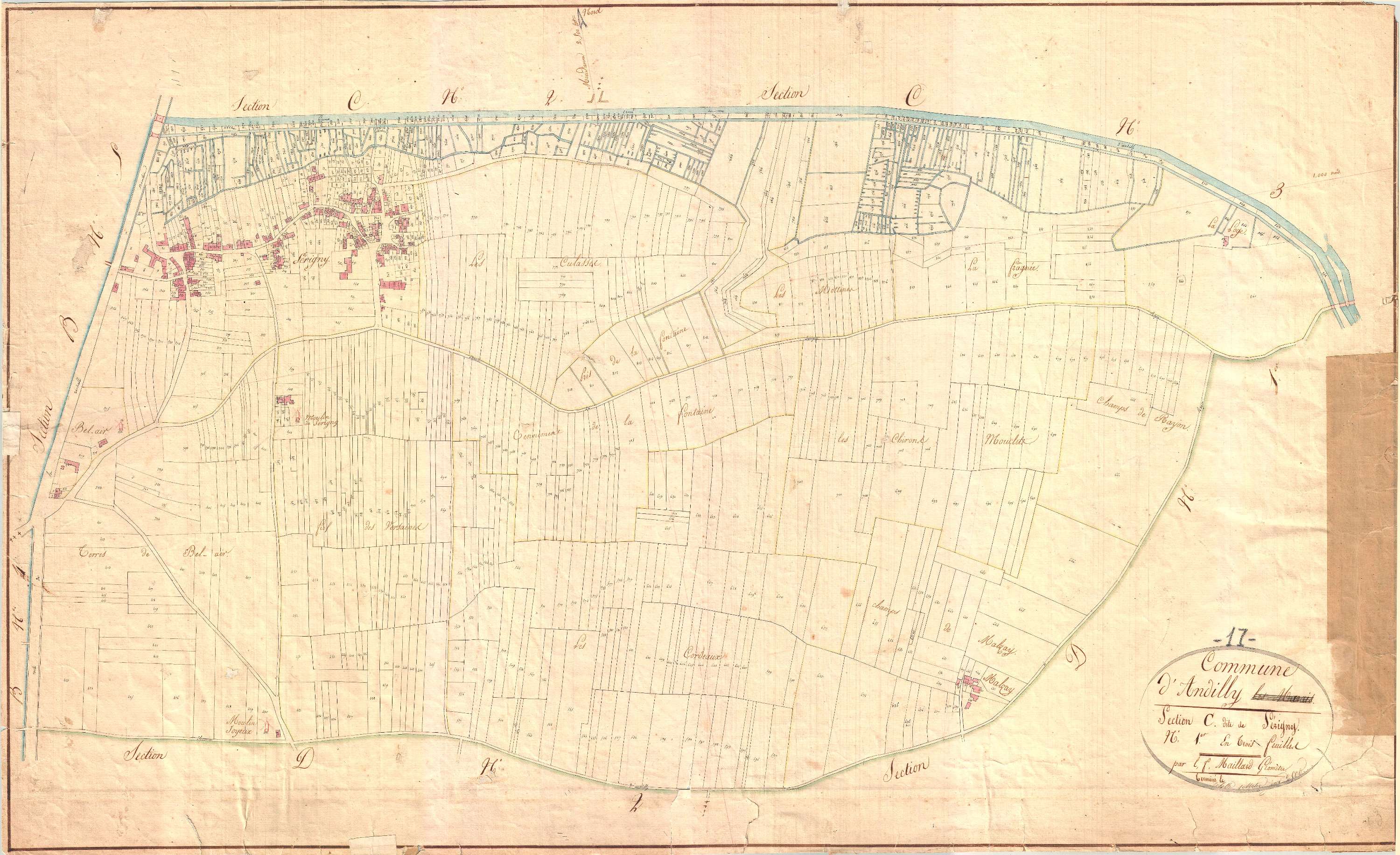 Andilly - Section C1 dite de Périgny.