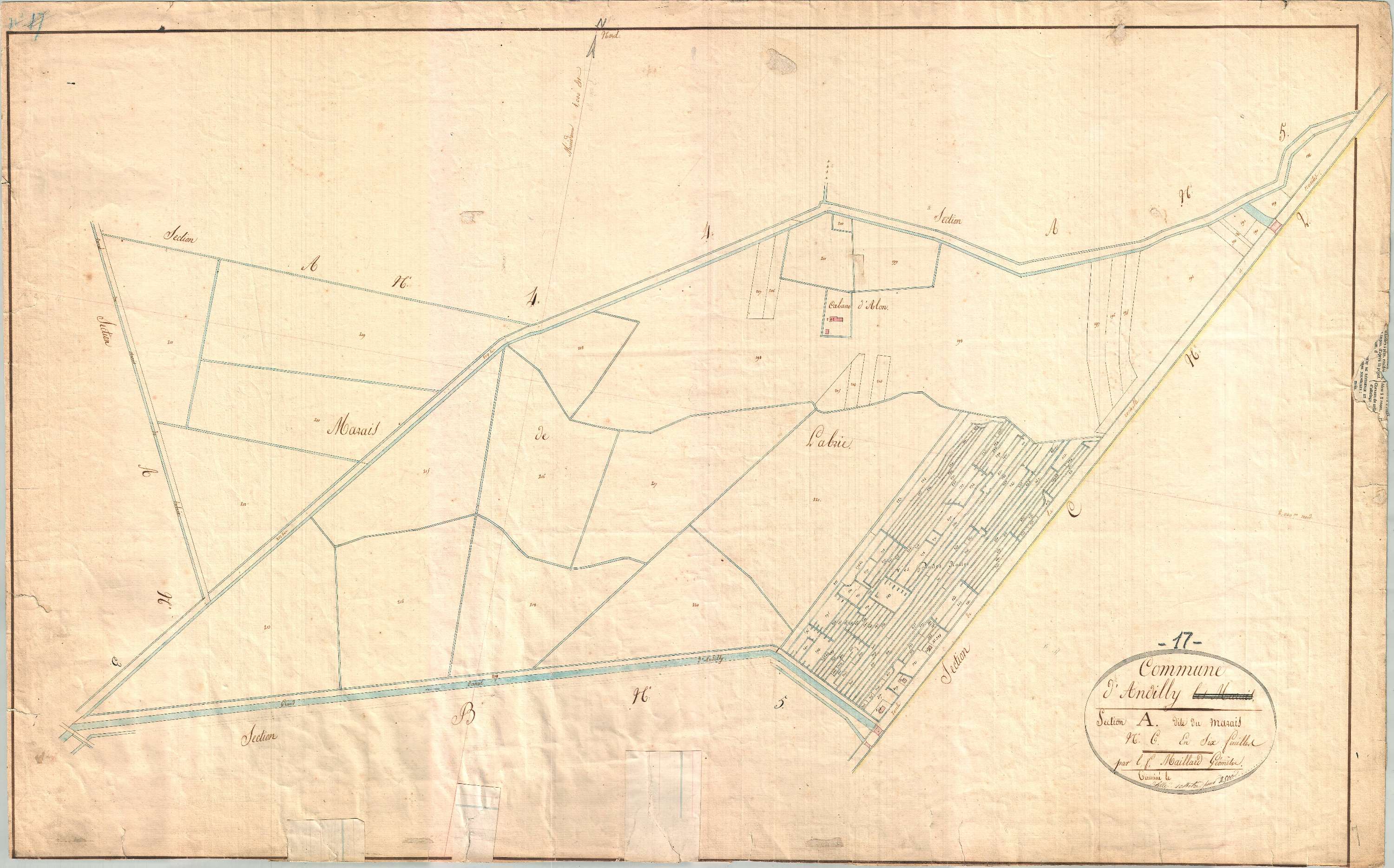 Andilly - Section A6 dite du Marais.