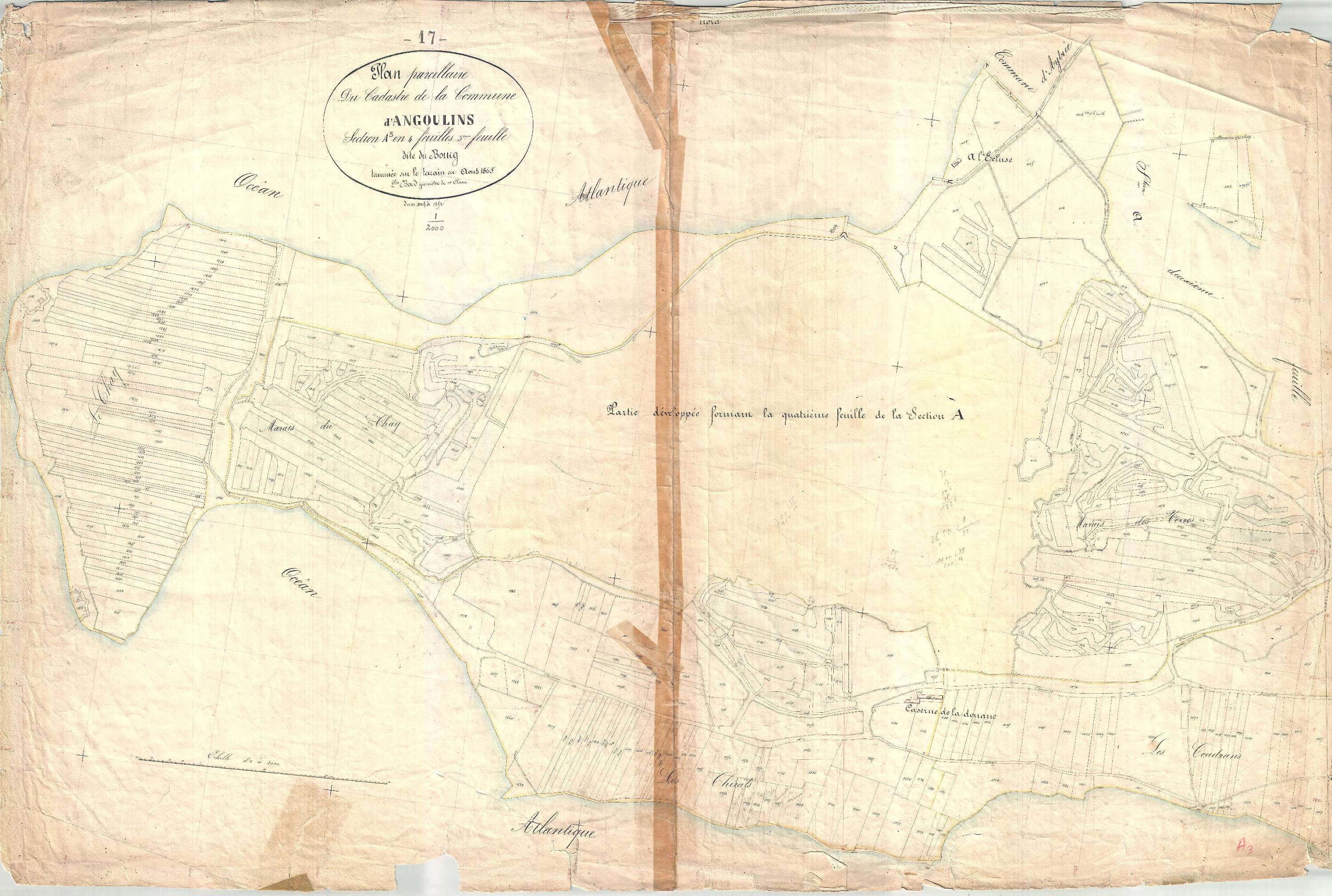 Angoulins - Section A3 dite du Bourg.